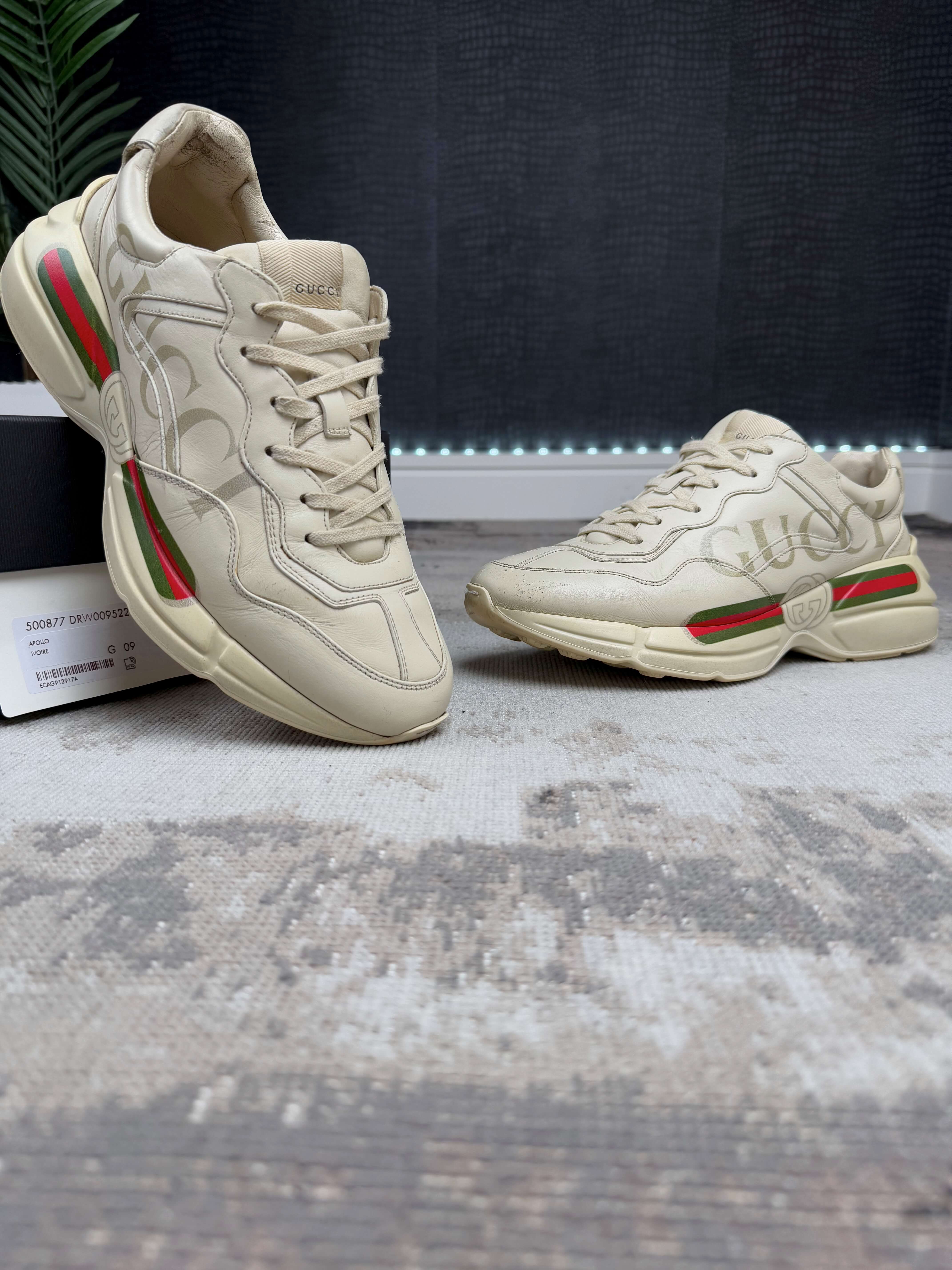 Gucci Rhyton Trainers - Cream