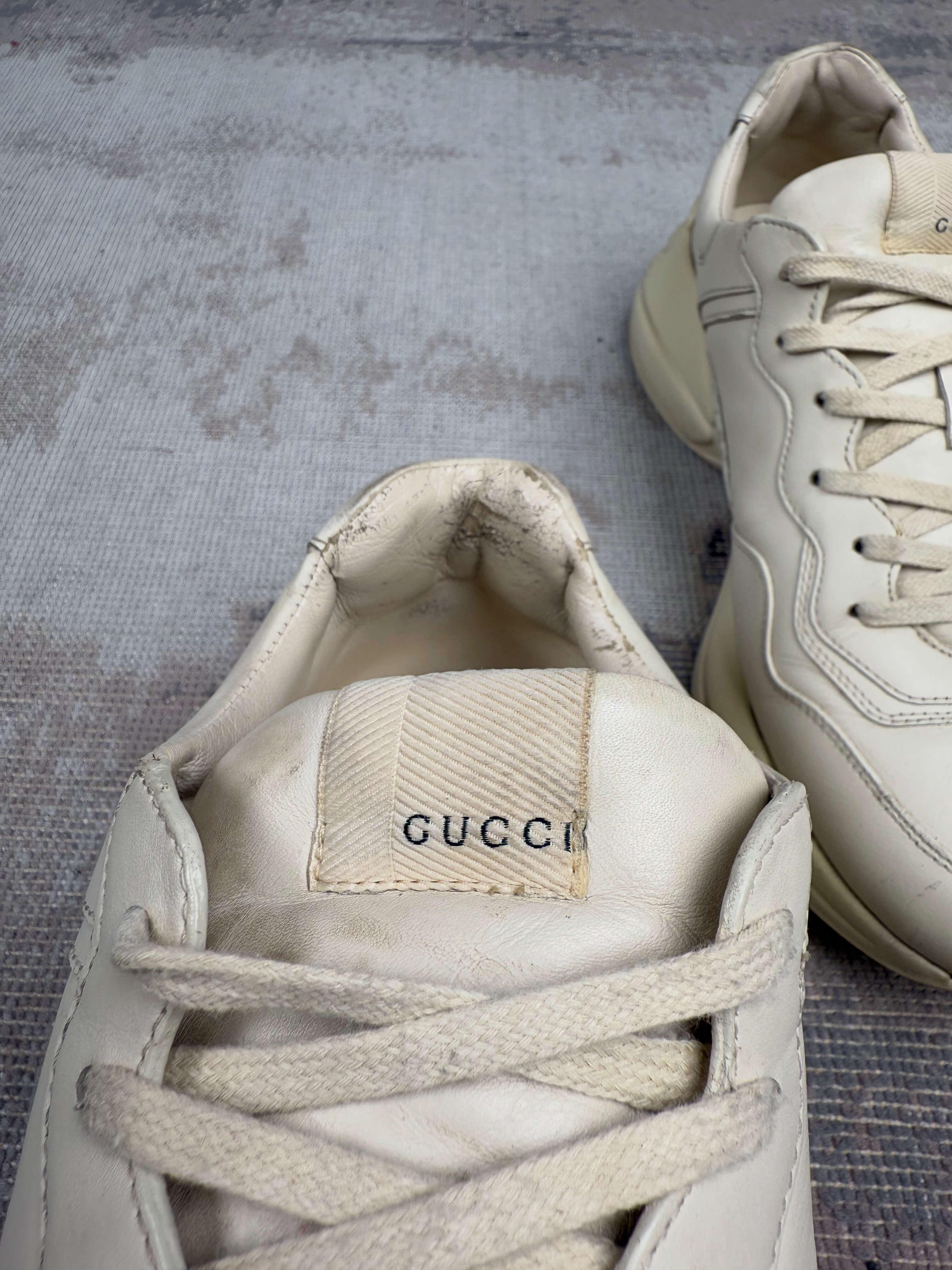 Gucci Rhyton Trainers - Cream