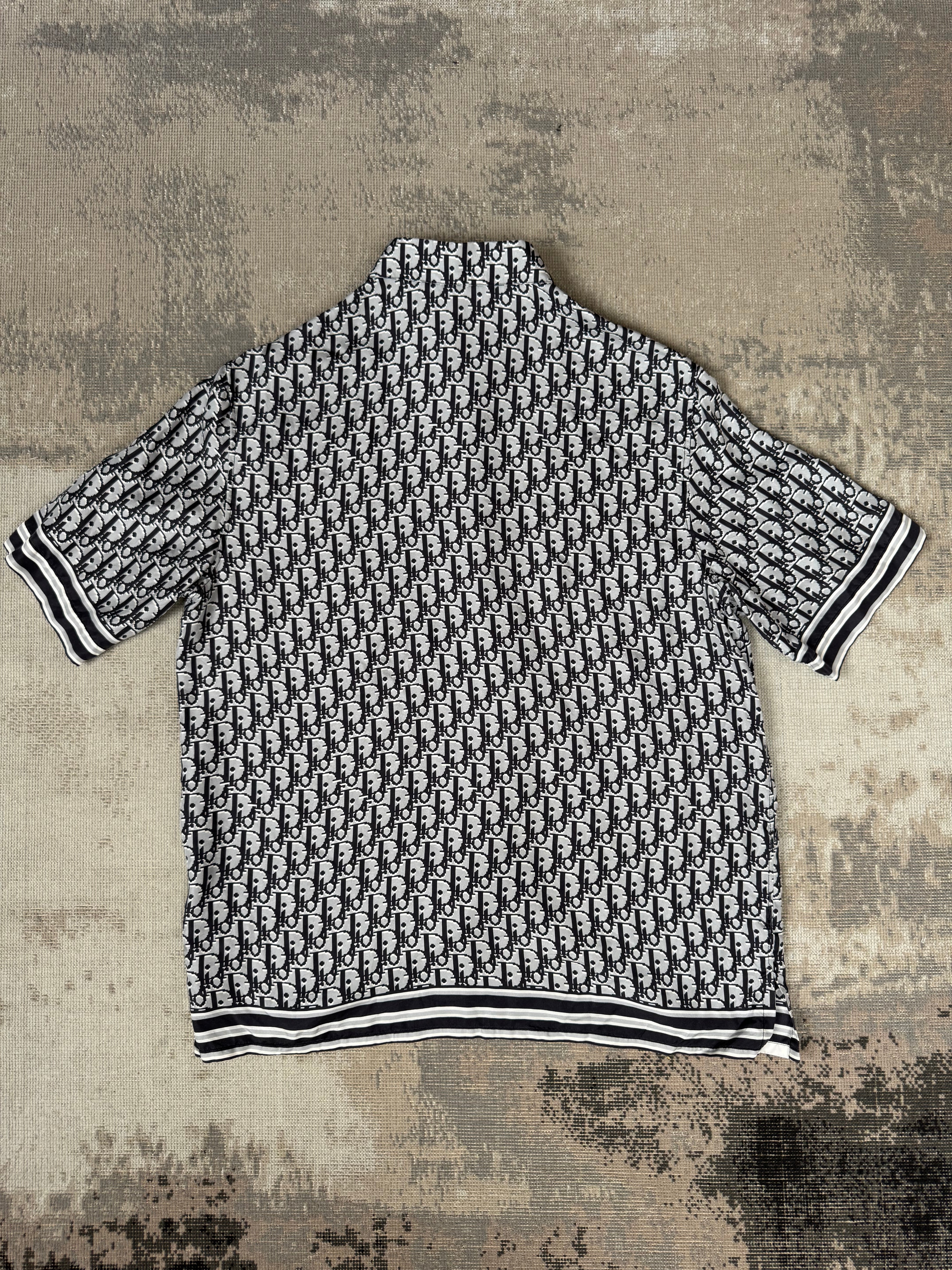 Dior Oblique Short Sleeve Shirt & Shorts Set - Grey Dior