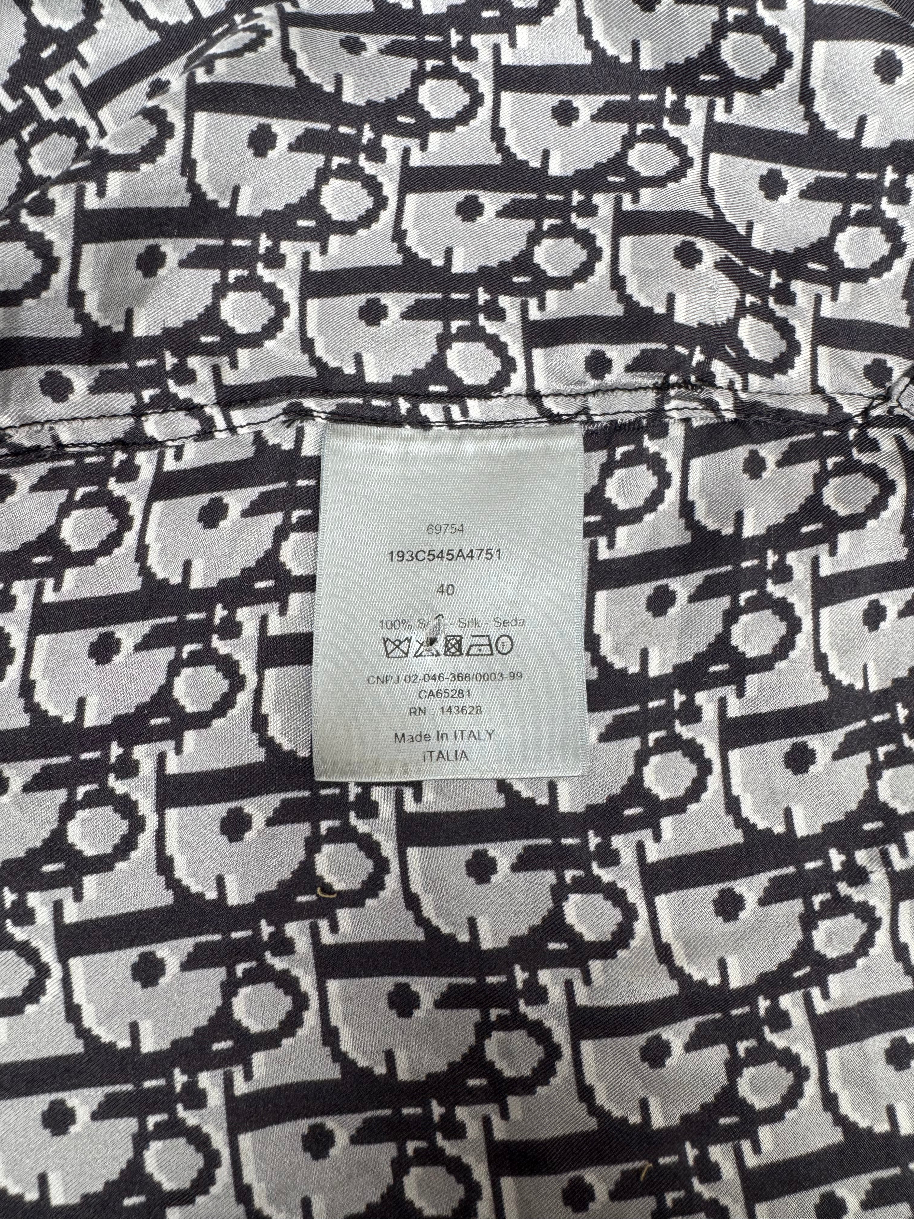 Dior Oblique Short Sleeve Shirt & Shorts Set - Grey Dior