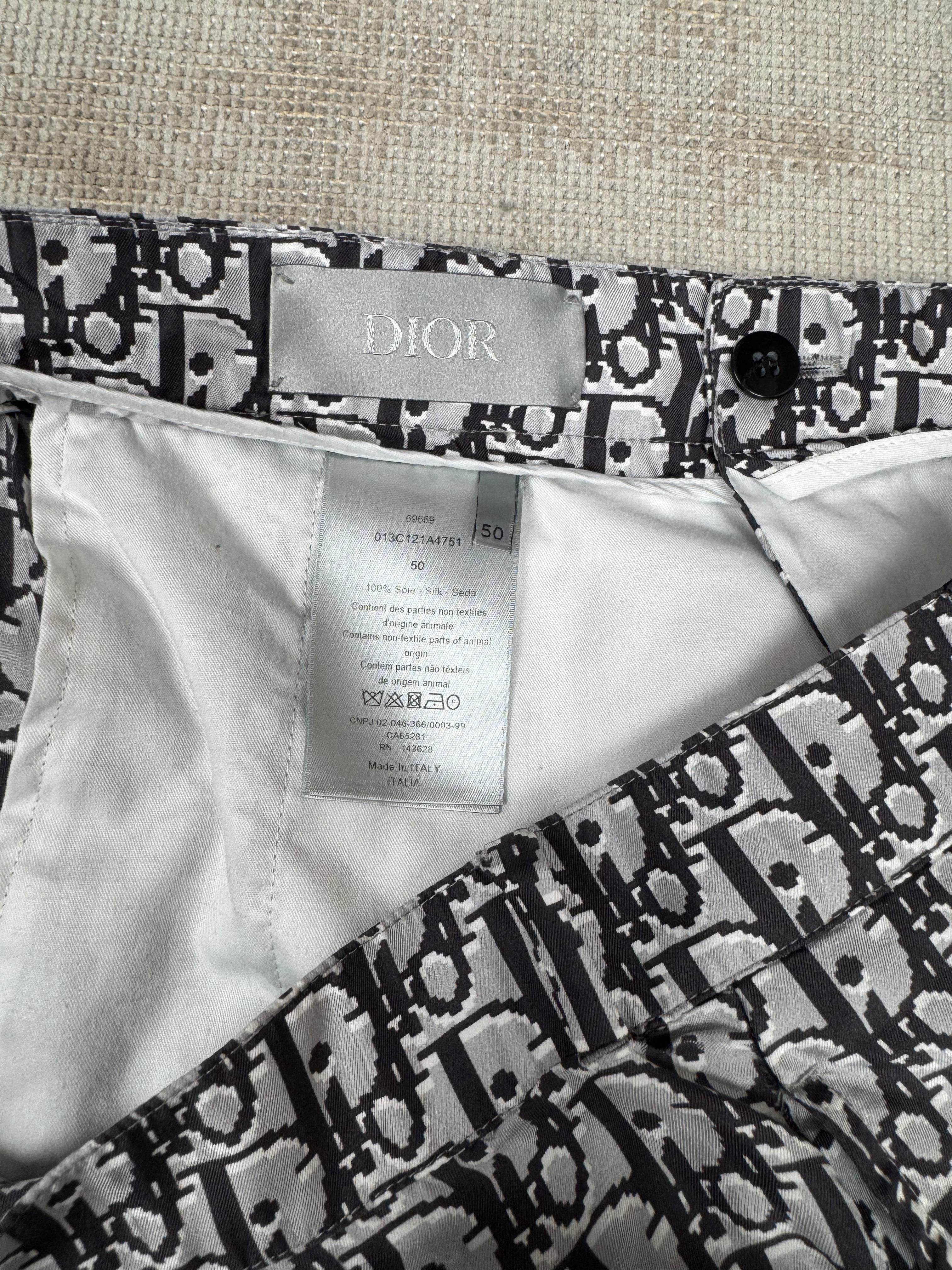Dior Oblique Short Sleeve Shirt & Shorts Set - Grey Dior