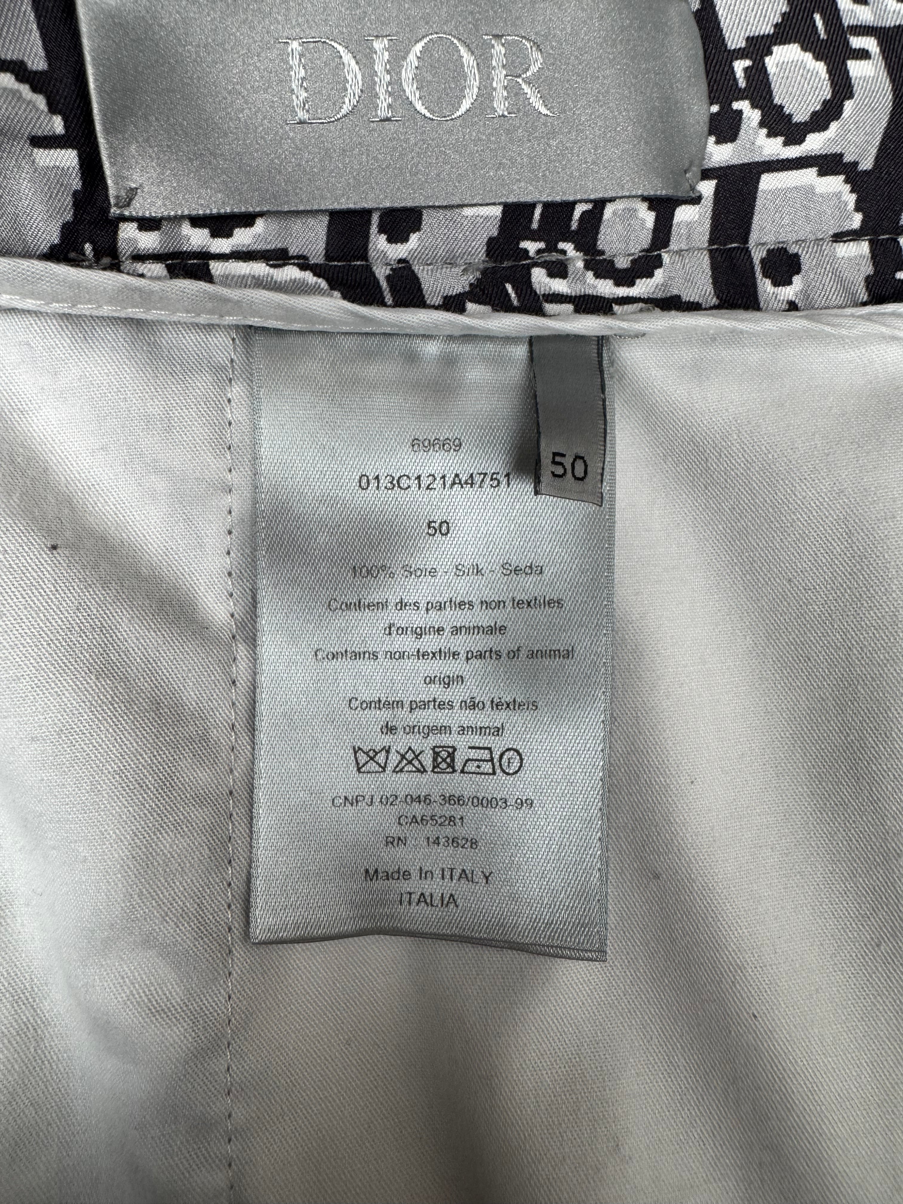 Dior Oblique Short Sleeve Shirt & Shorts Set - Grey Dior
