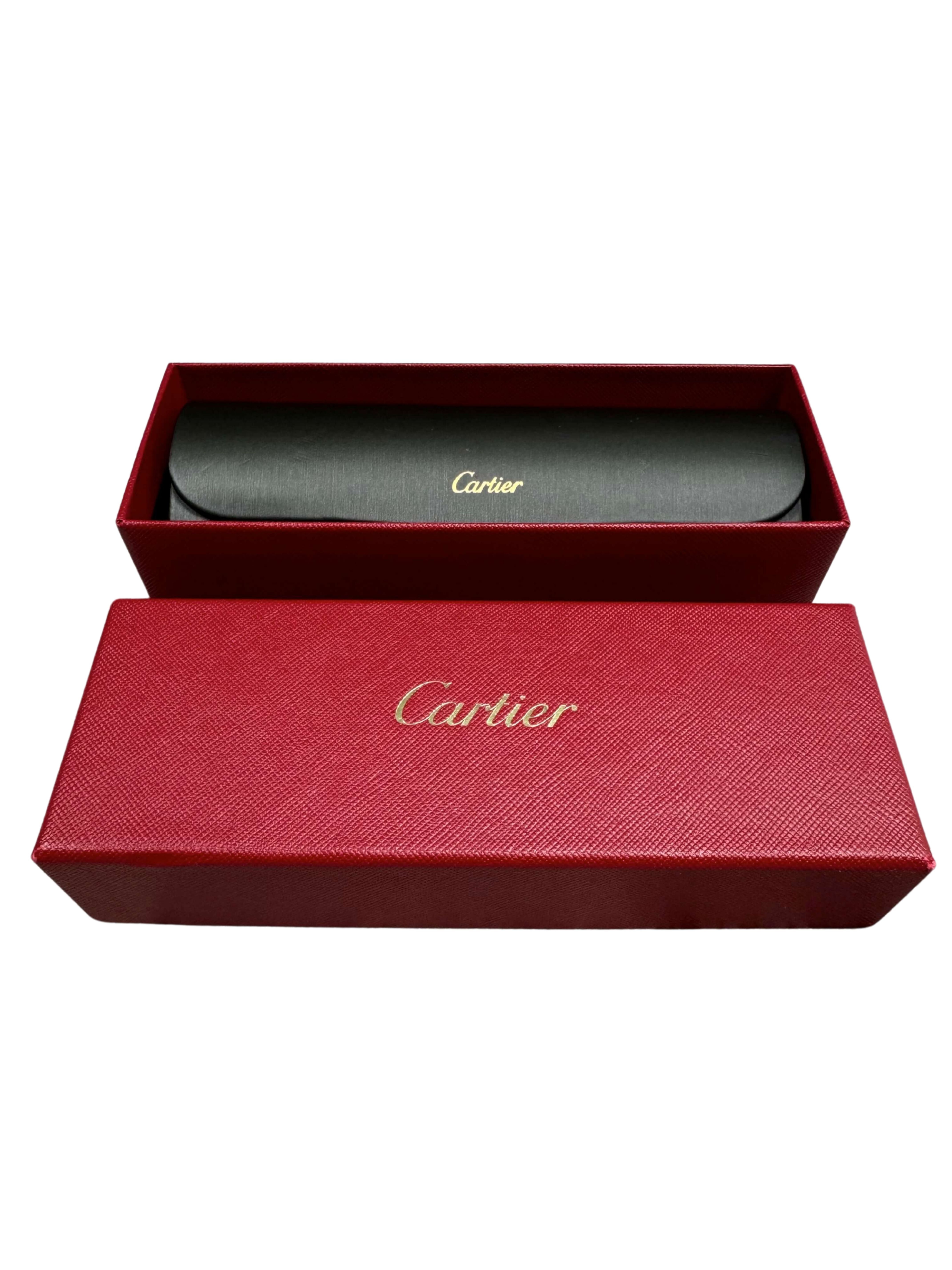 Cartier CT00920 001 Rimless Sunglasses - Gold/Purple Cartier