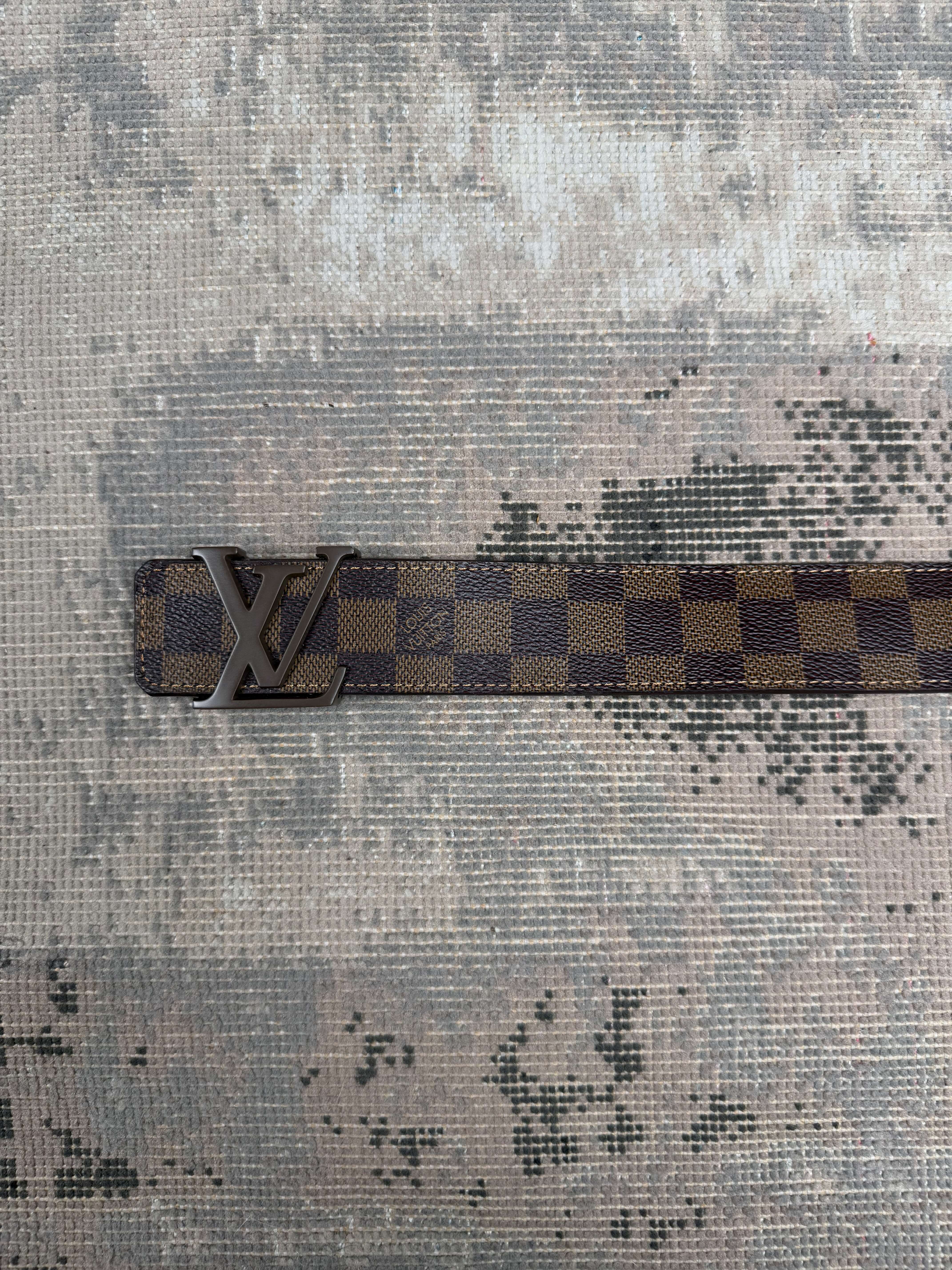 Louis Vuitton LV Initials 90cm Damier Belt - Brown