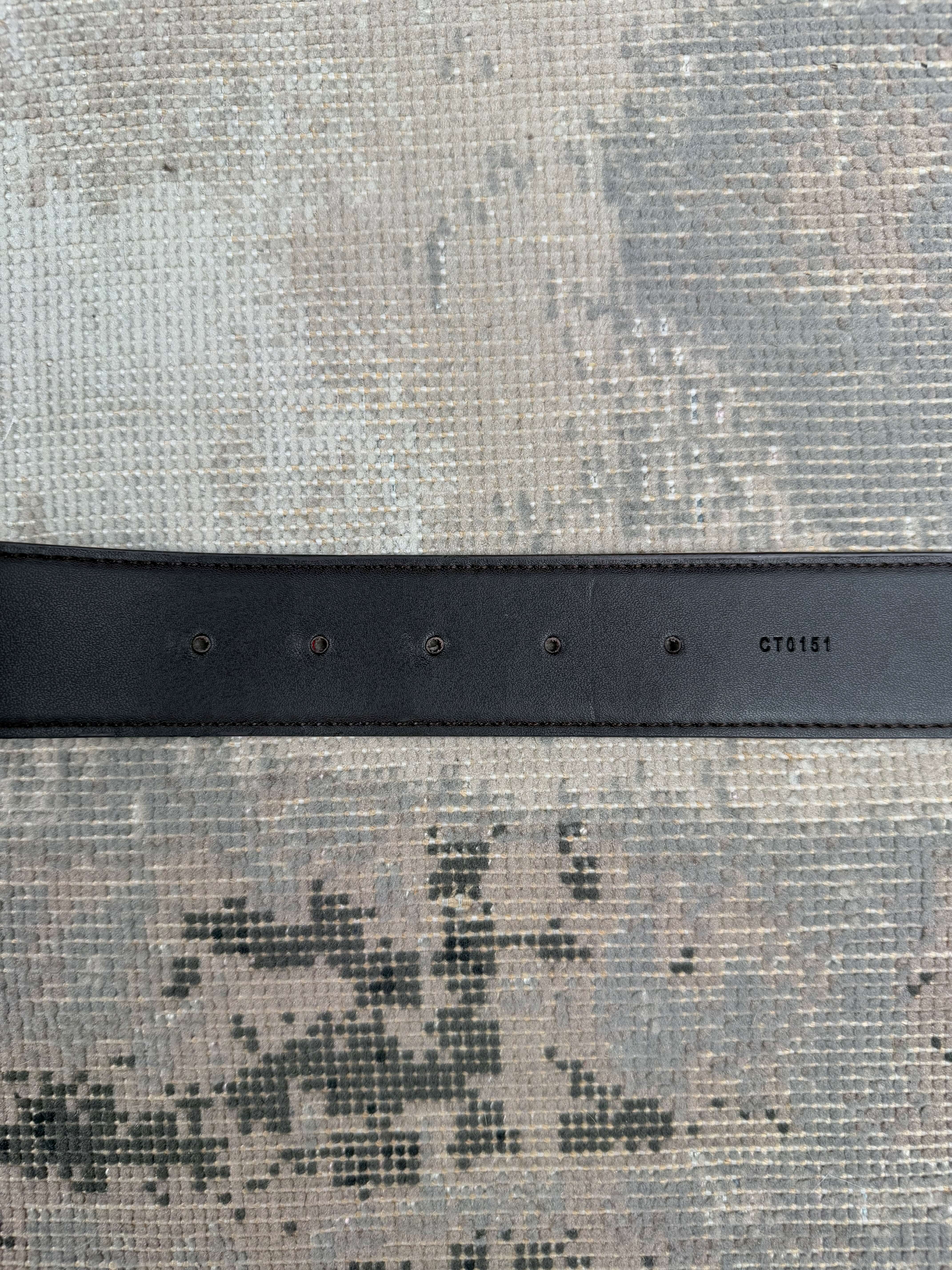 Louis Vuitton LV Initials 90cm Damier Belt - Brown