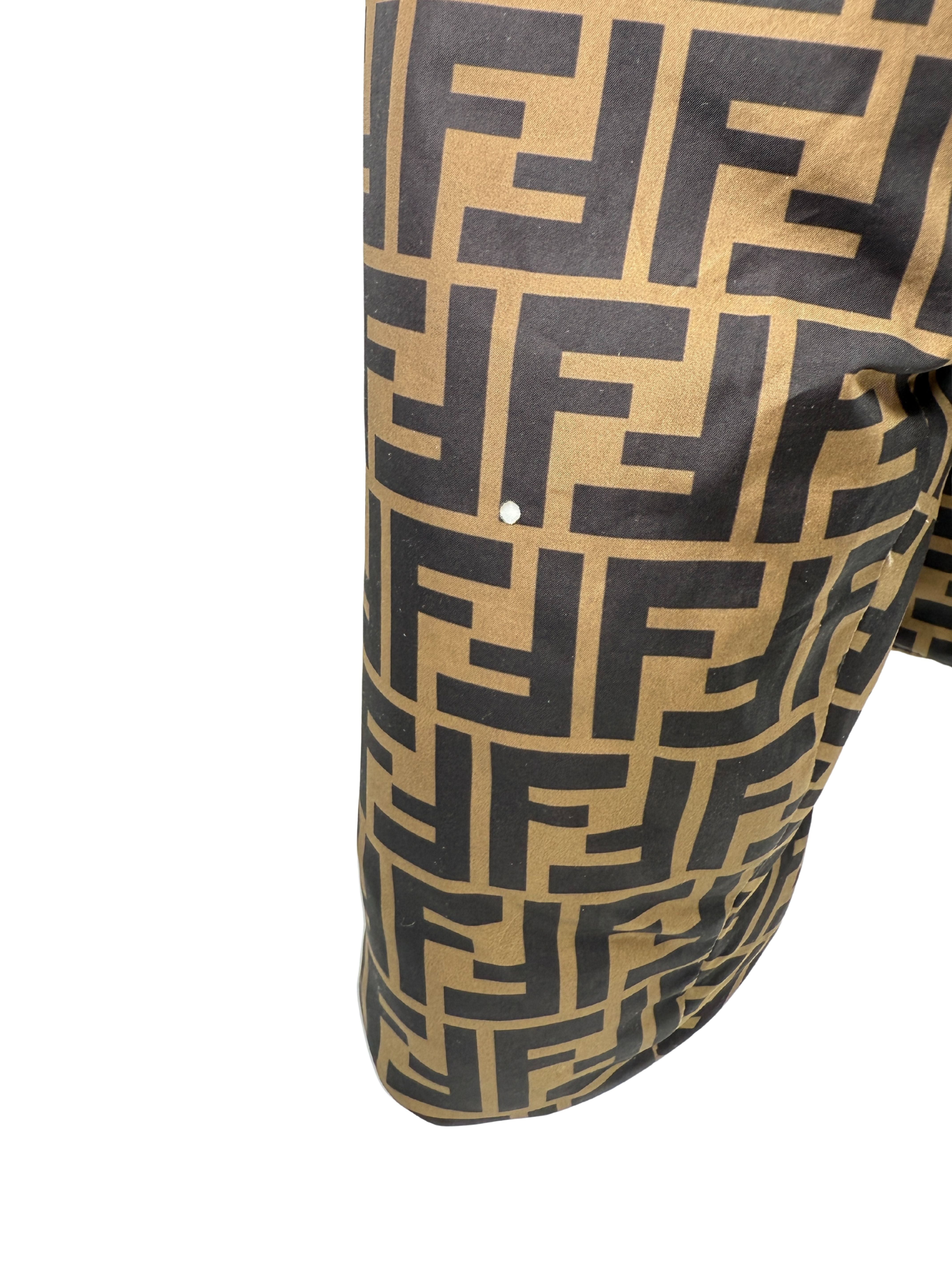 Fendi FF Logo Reversible Down Jacket - Brown