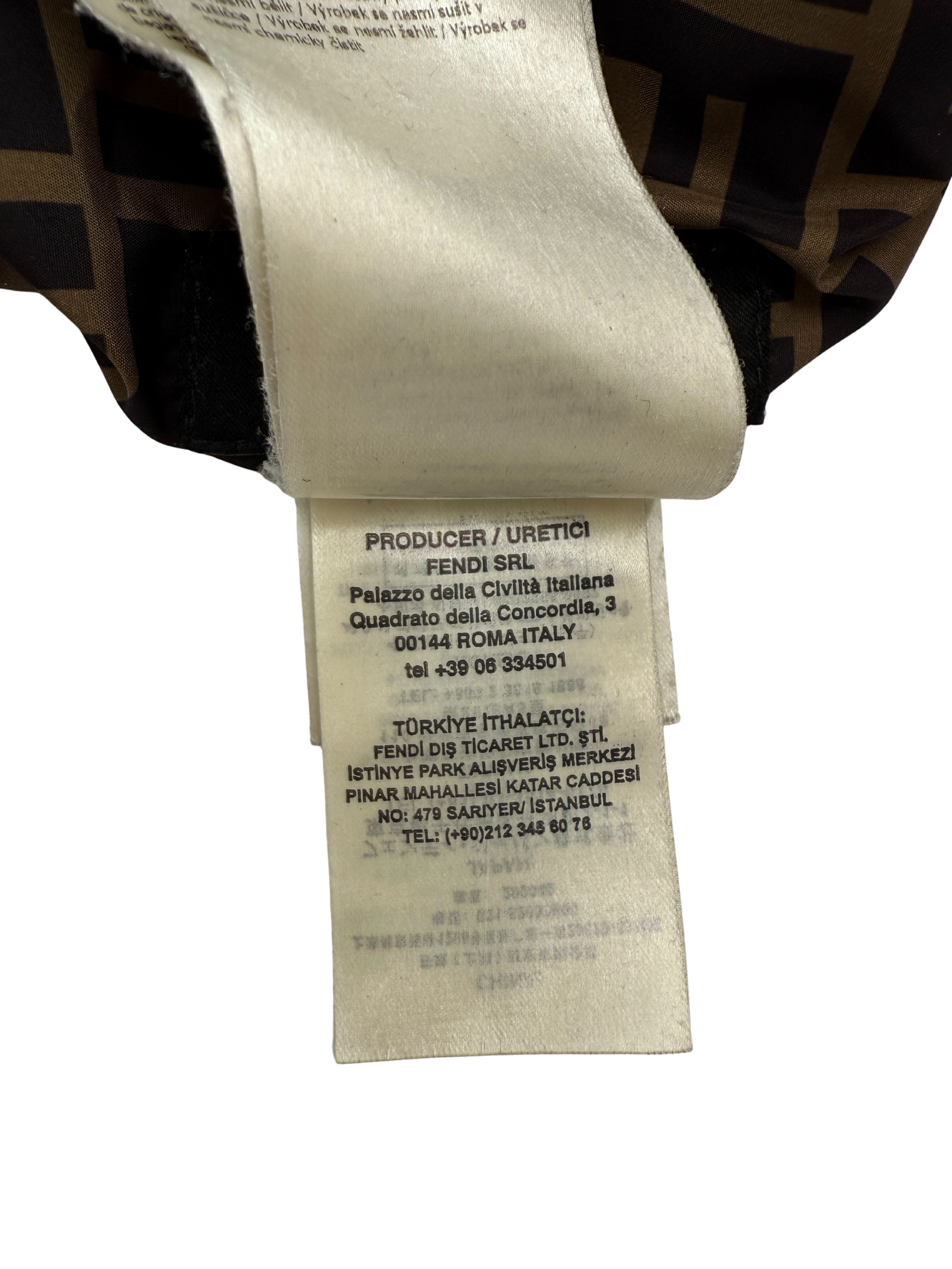 Fendi FF Logo Reversible Down Jacket - Brown