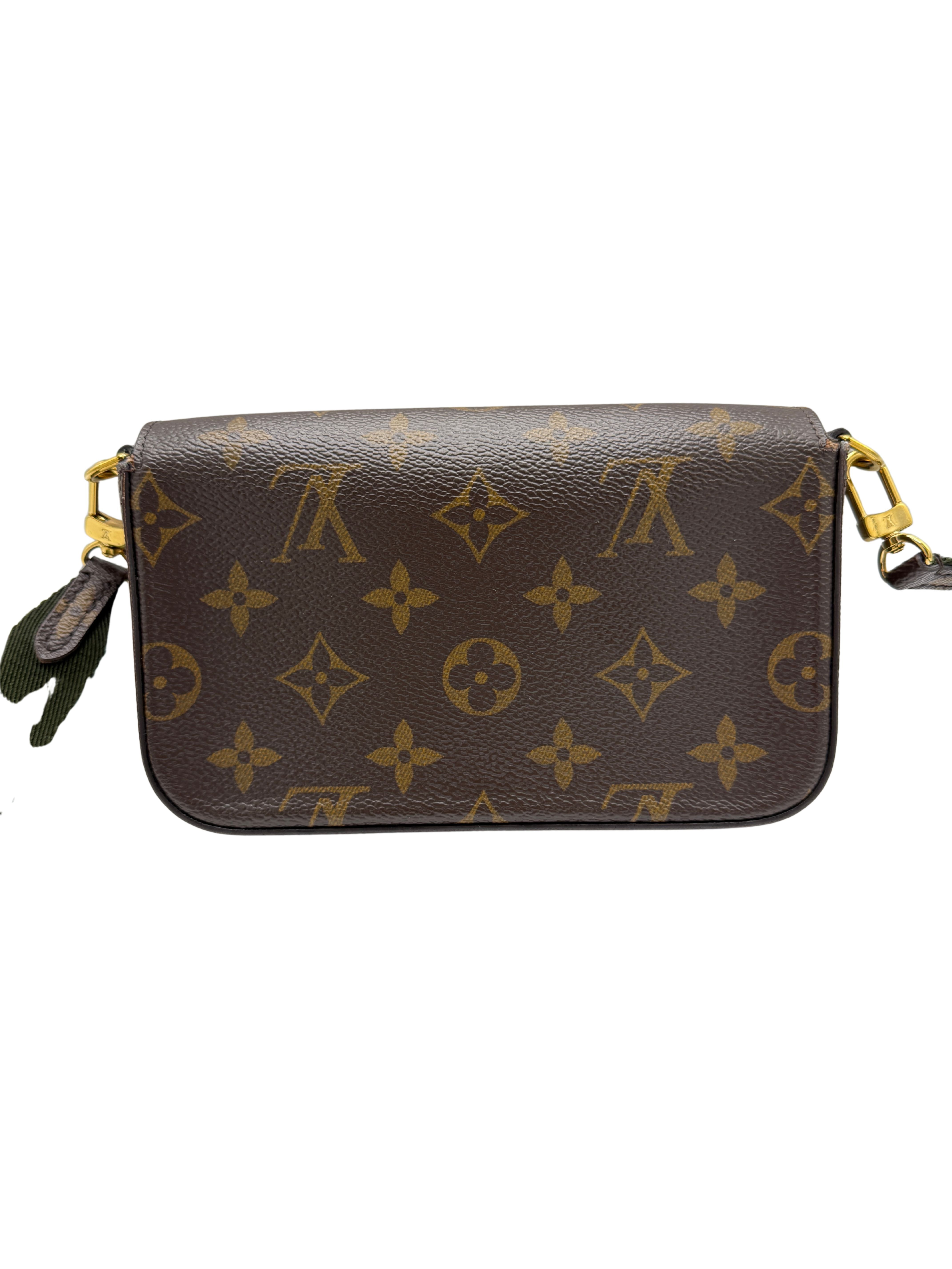 Louis Vuitton Félicie Strap & Go Monogram Bag - Brown