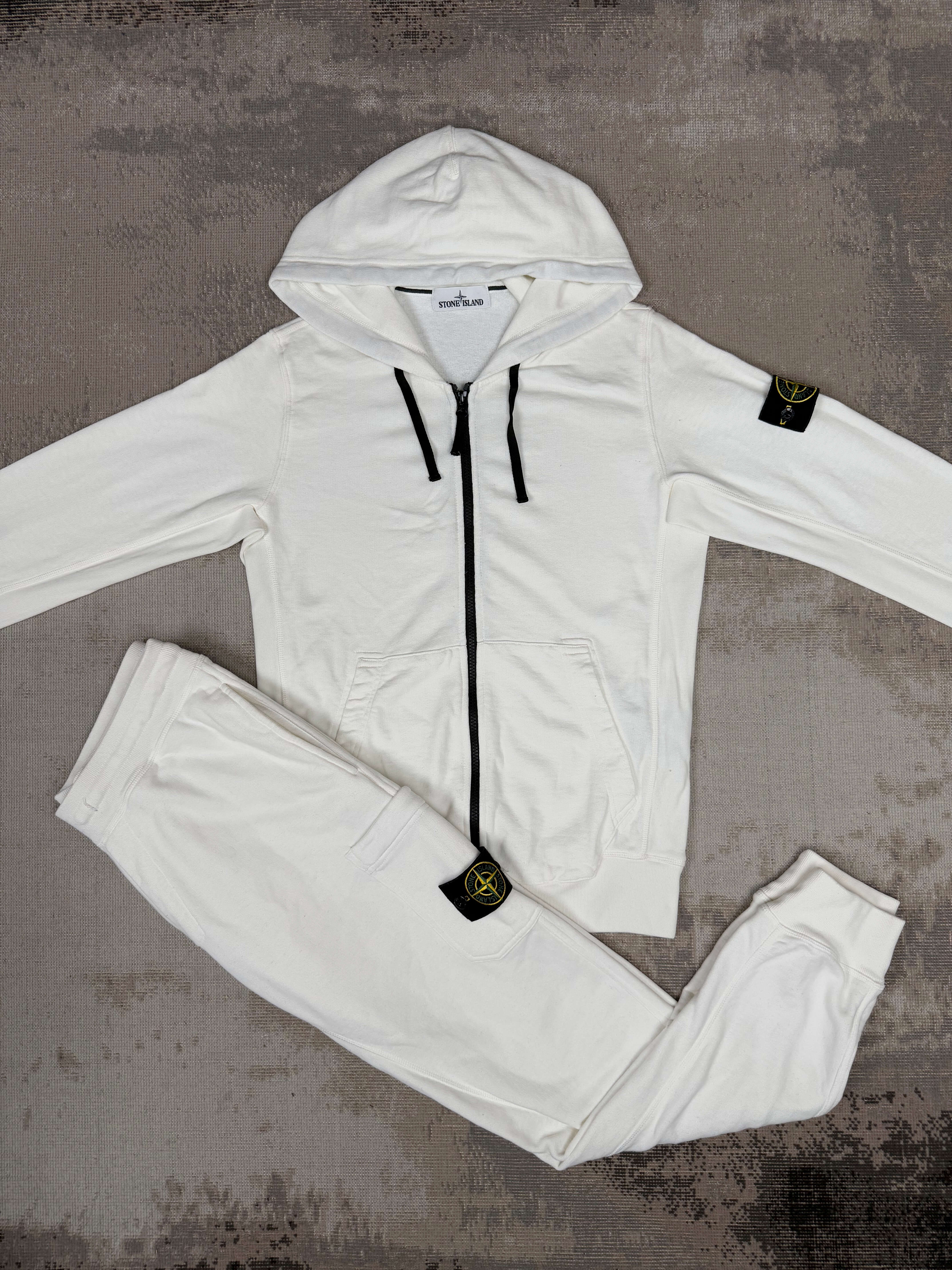 Stone Island Zip-Up Tracksuit - White