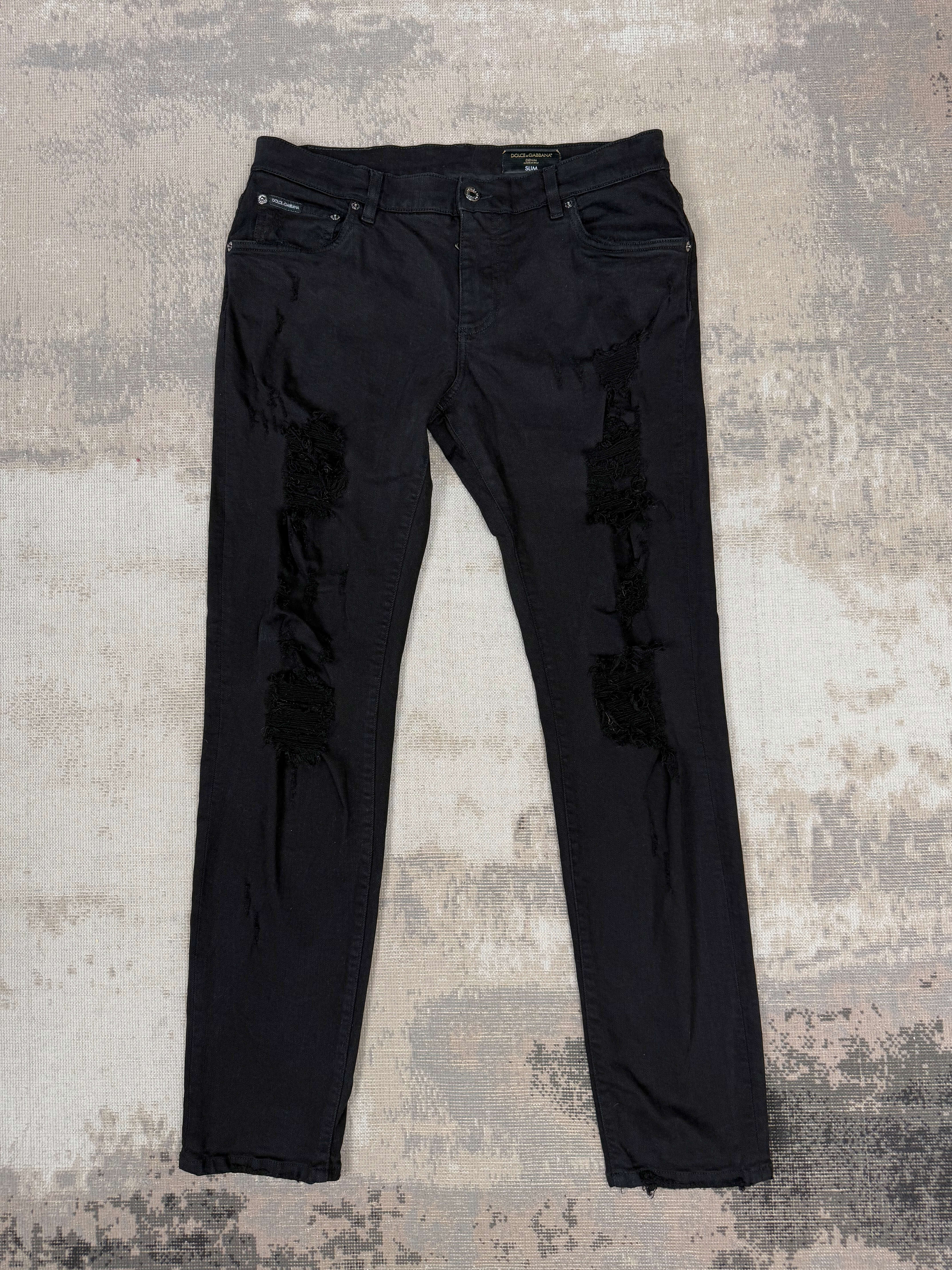 Dolce & Gabbana Slim-Fit Stretch Jeans - Black Dolce & Gabbana