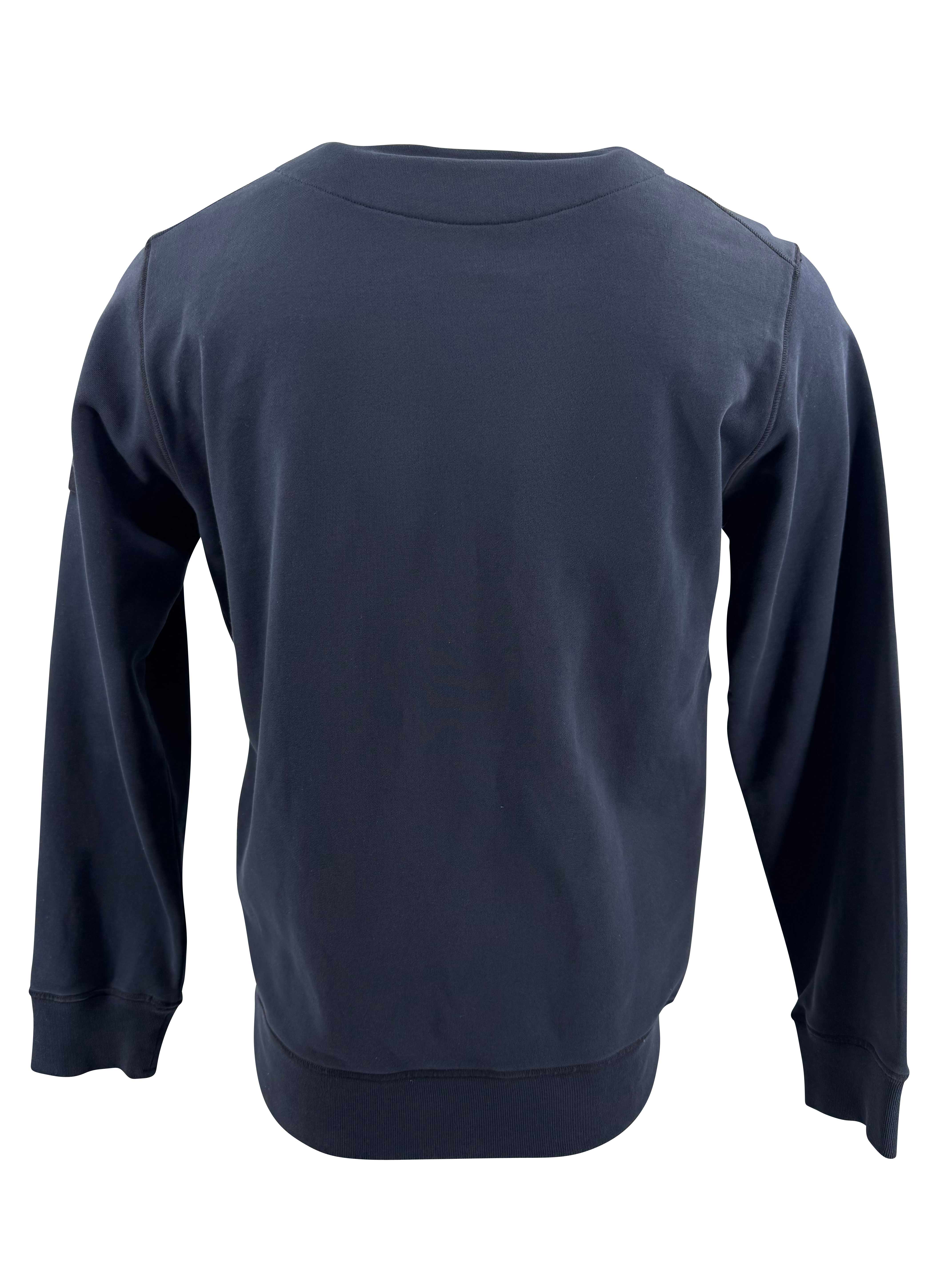 Stone Island Badge Sweatshirt - Navy Stone Island