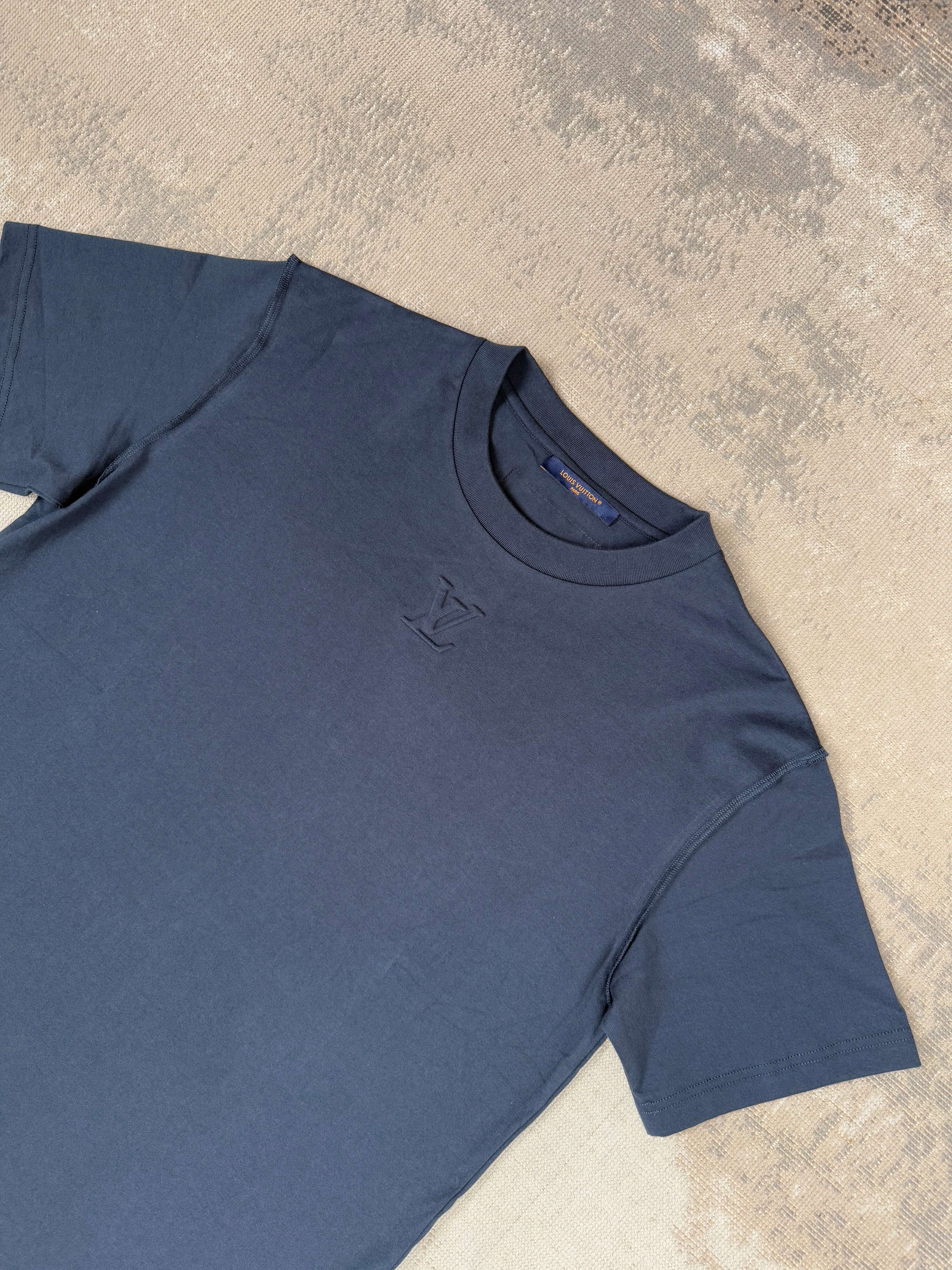 Louis Vuitton Embossed T-Shirt - Navy