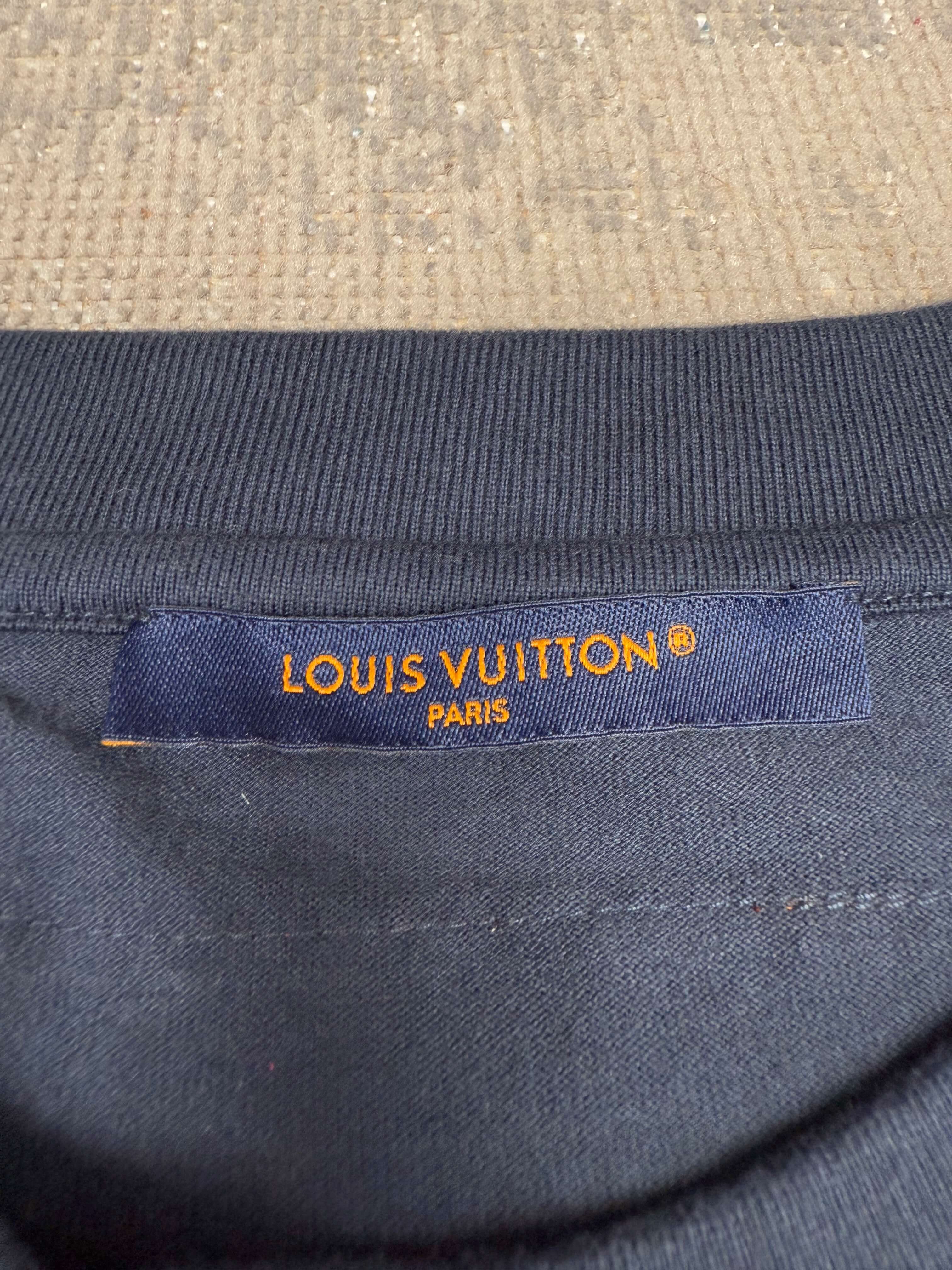 Louis Vuitton Embossed T-Shirt - Navy