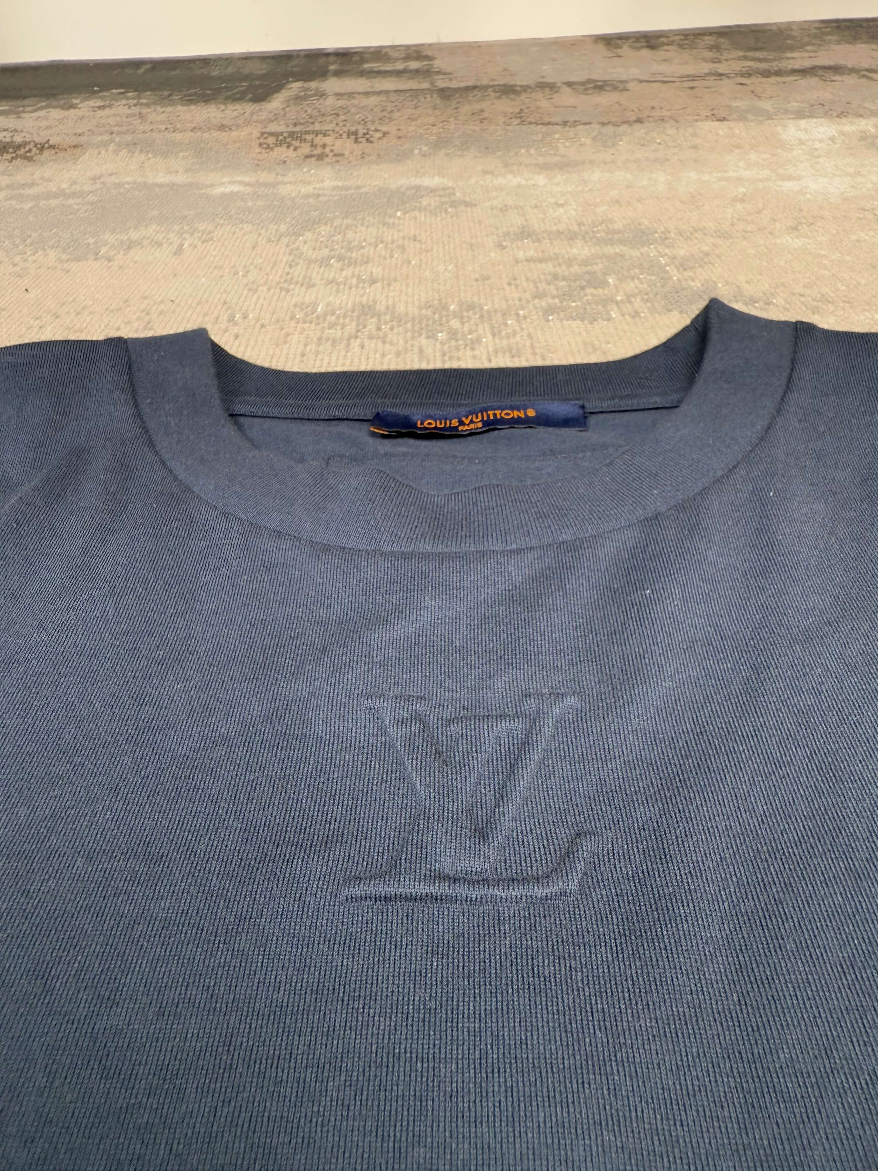 Louis Vuitton Embossed T-Shirt - Navy