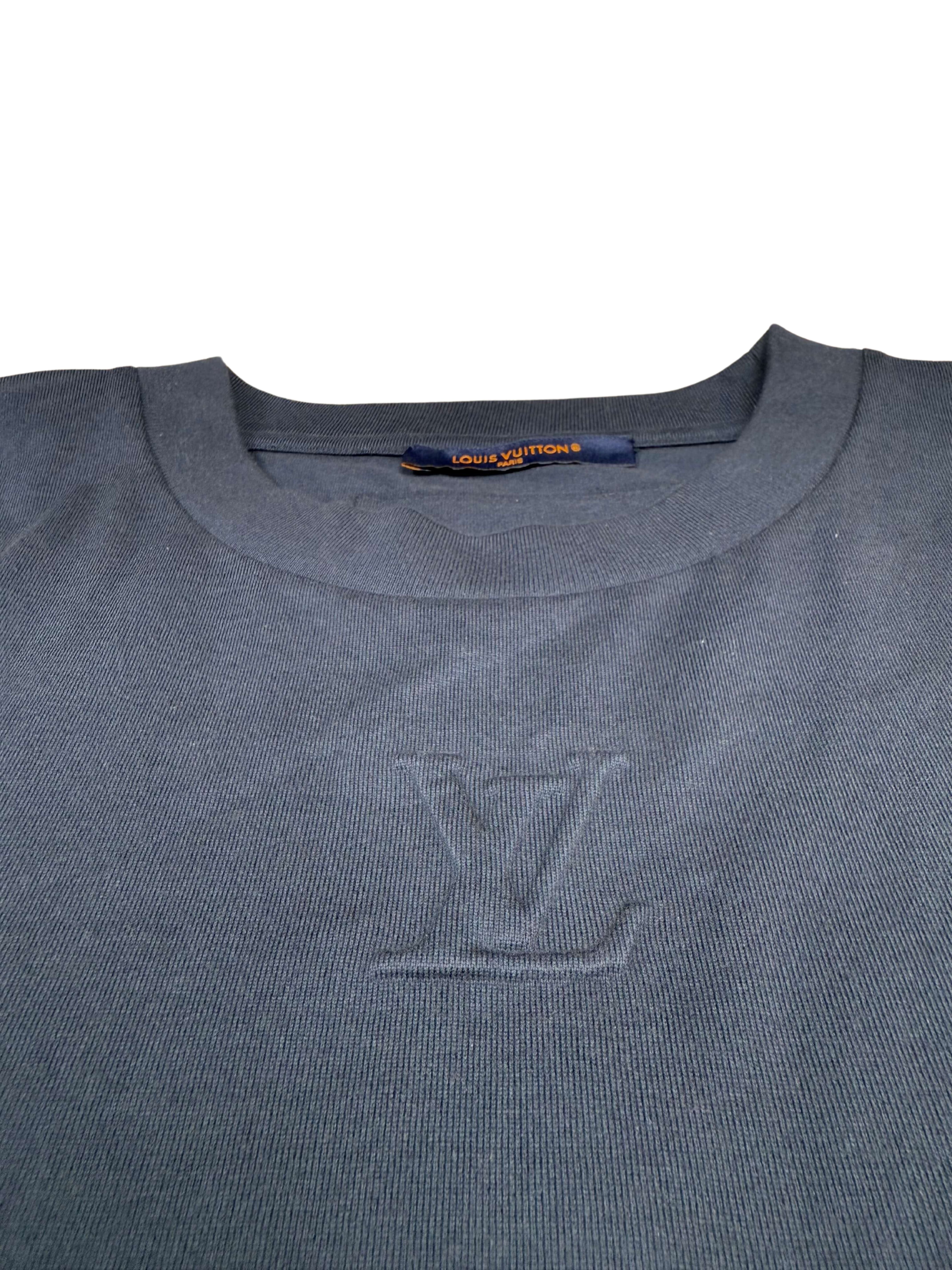 Louis Vuitton Embossed T-Shirt - Navy
