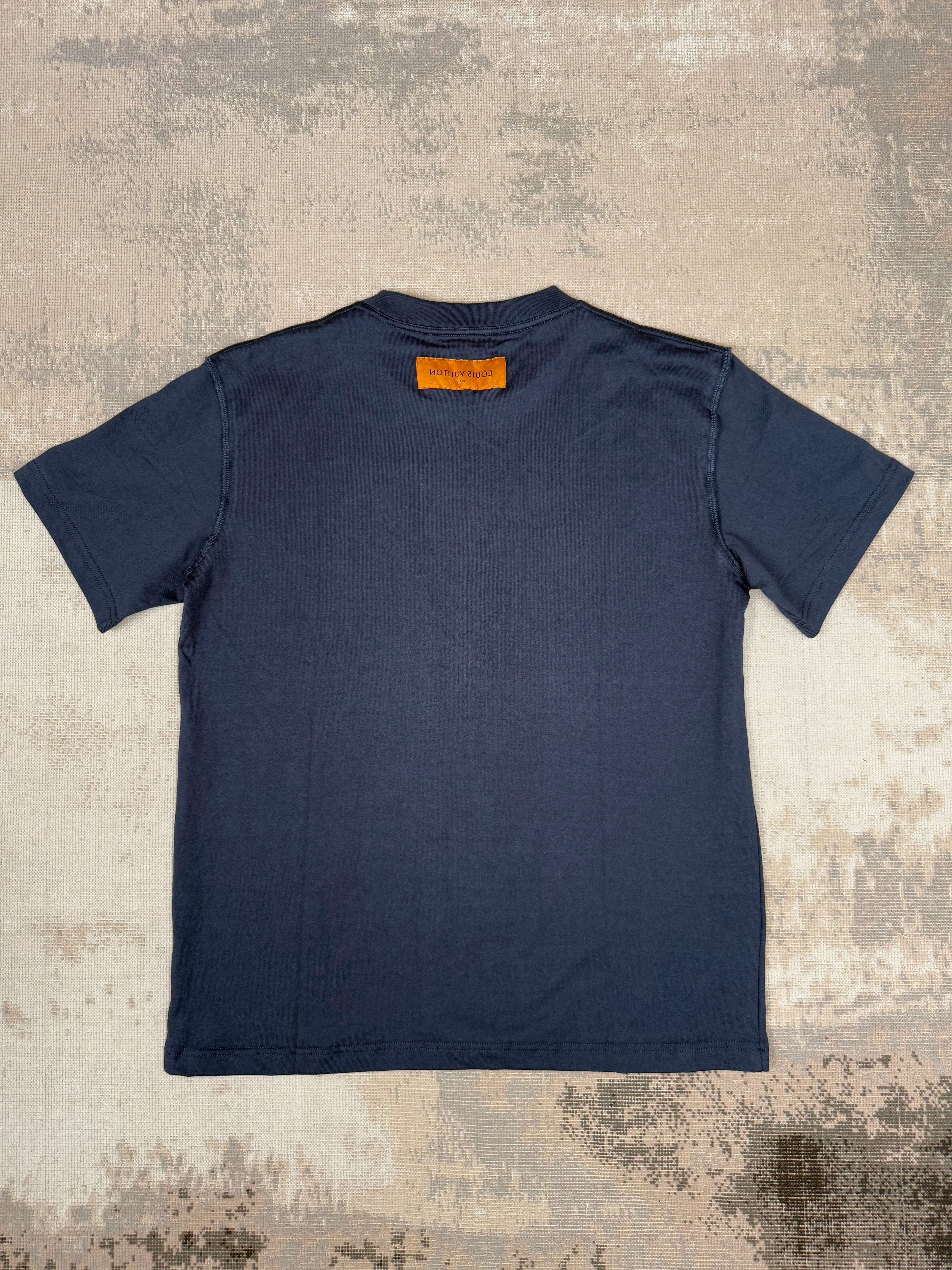 Louis Vuitton Embossed T-Shirt - Navy