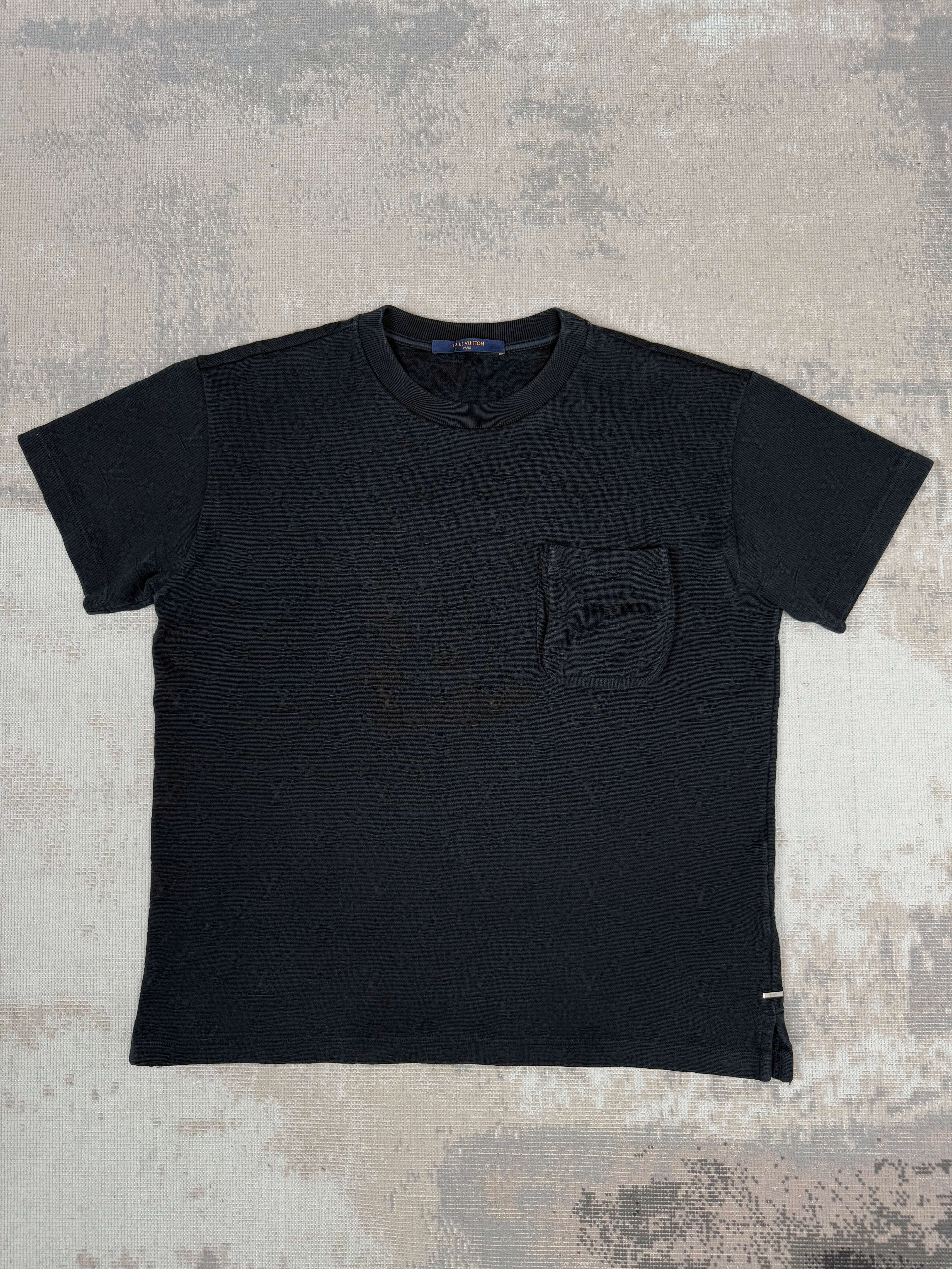 Louis Vuitton Signature 3D Pocket Monogram T-Shirt - Black