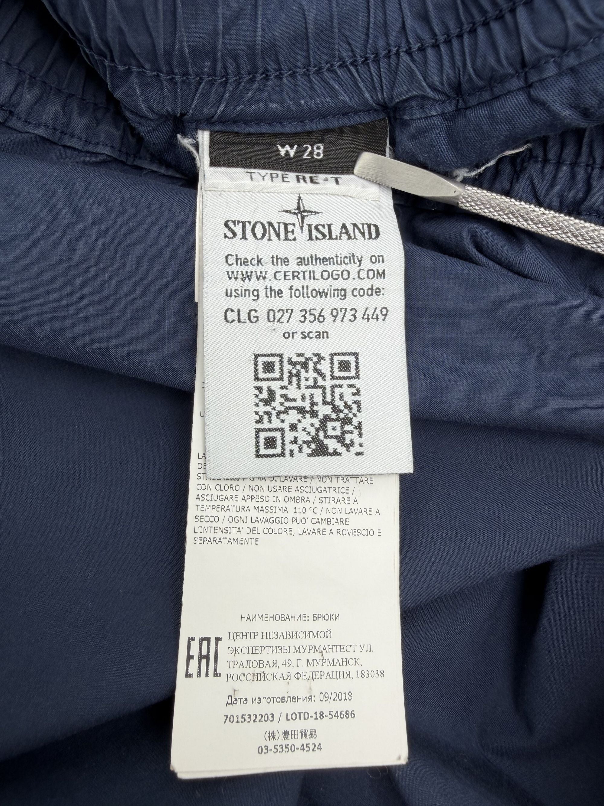 Stone Island Badge Cargo Trousers - Navy Blue Stone Island