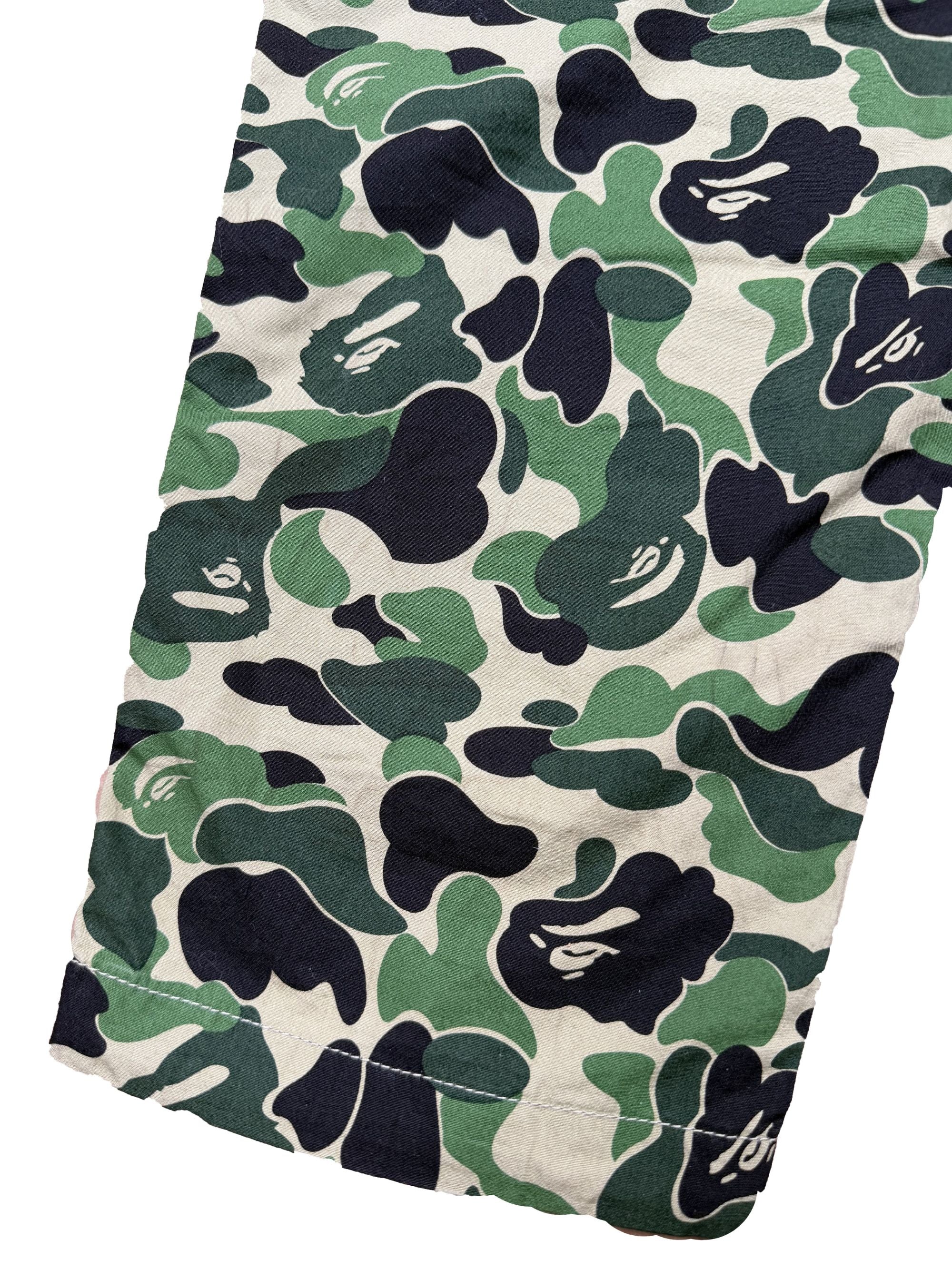 Bape Camo Print Undefeated Cargo Trousers - Green BAPE
