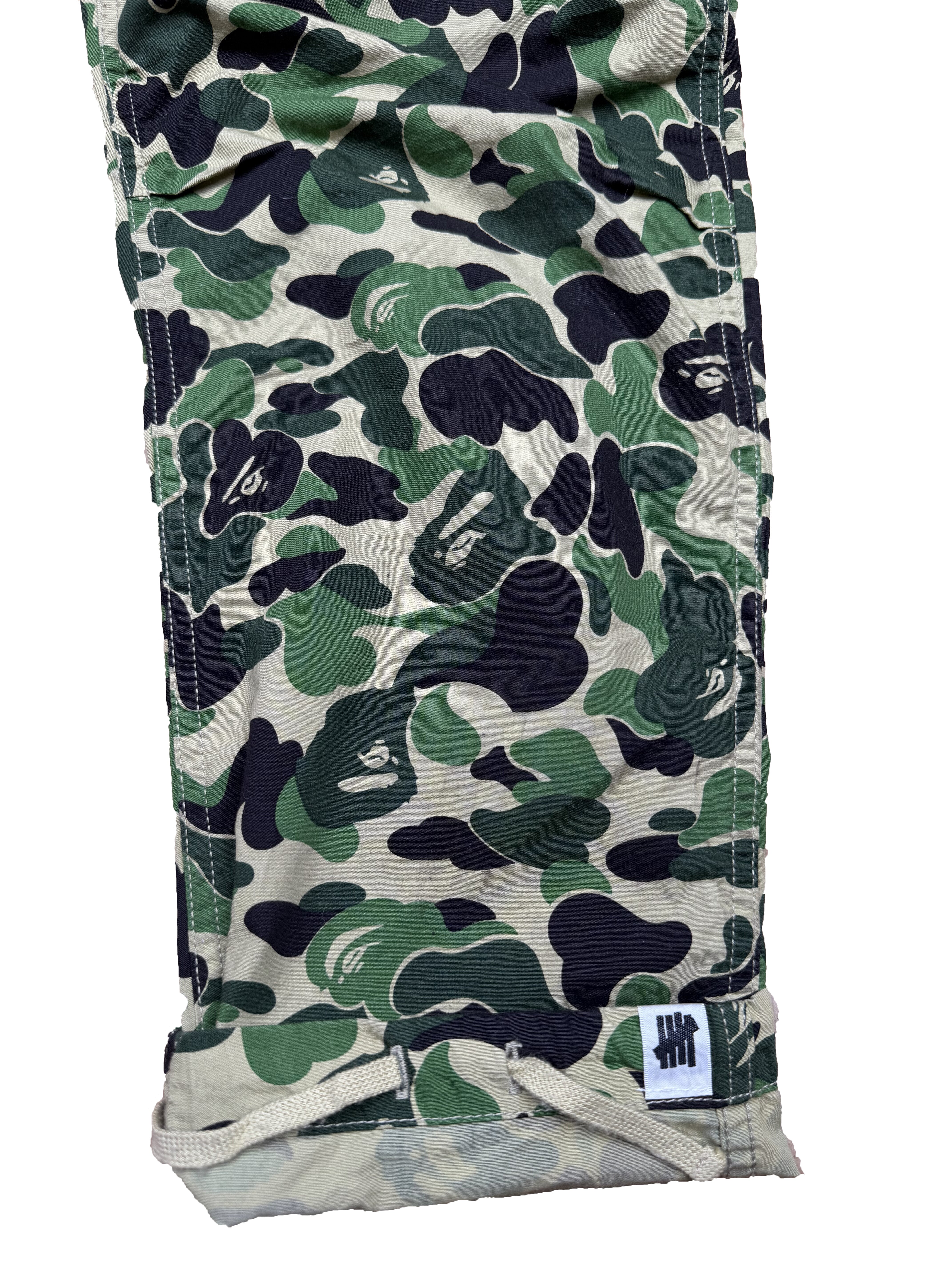Bape Camo Print Undefeated Cargo Trousers - Green BAPE