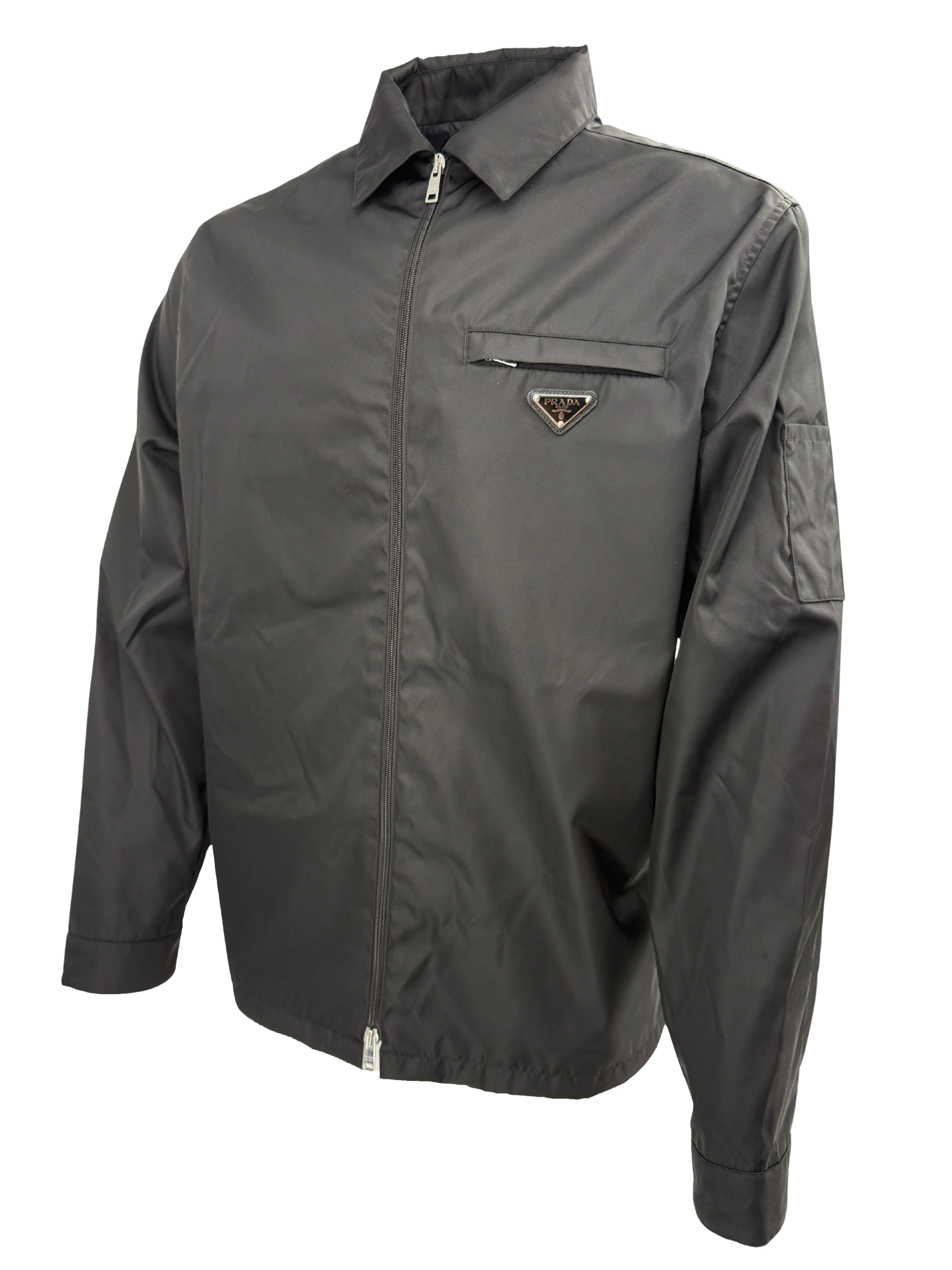 Prada Re-Nylon Blouson Jacket - Black Prada