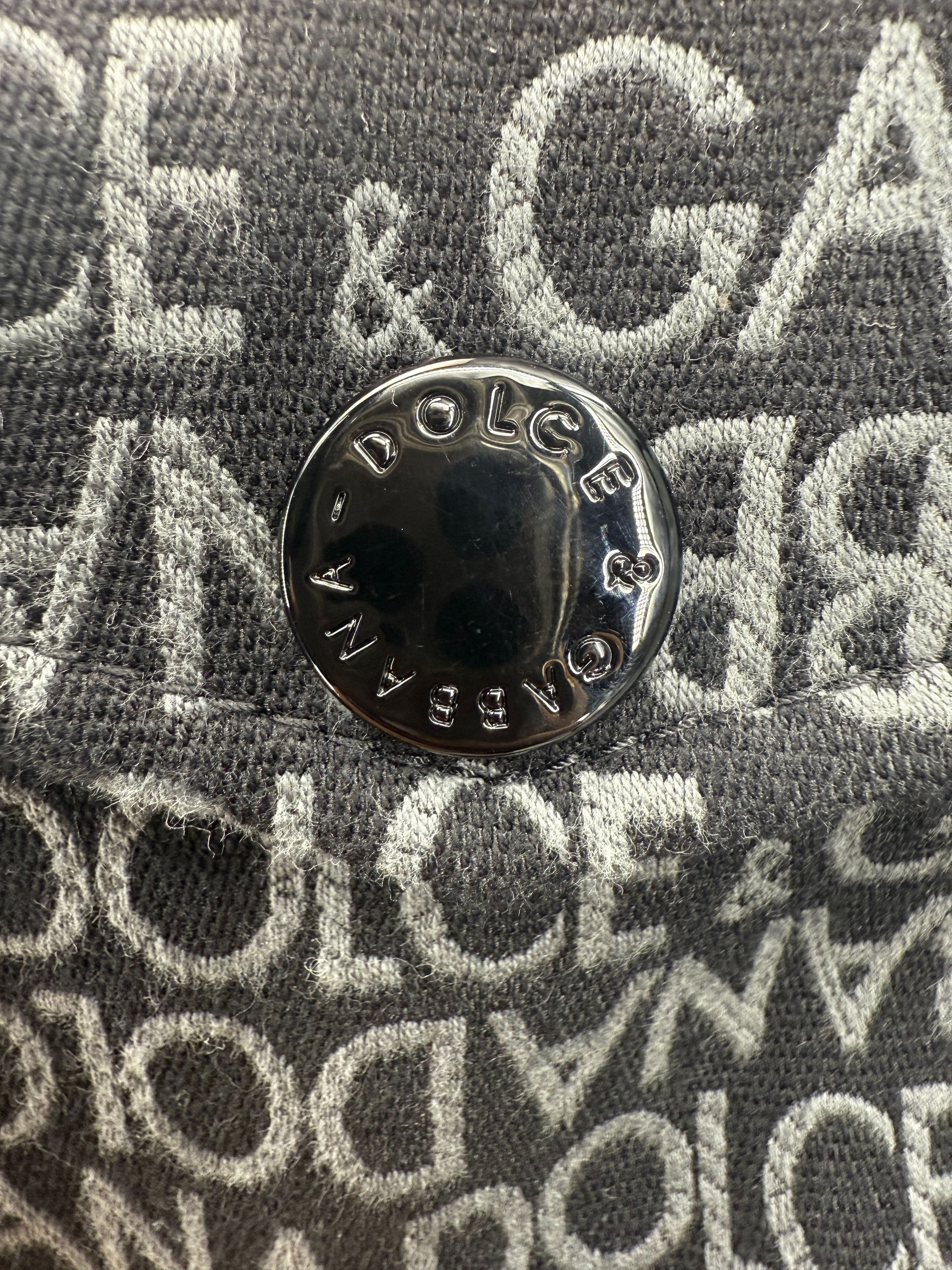 Dolce & Gabbana Monogram Logo Padded Overshirt - Black Dolce & Gabbana