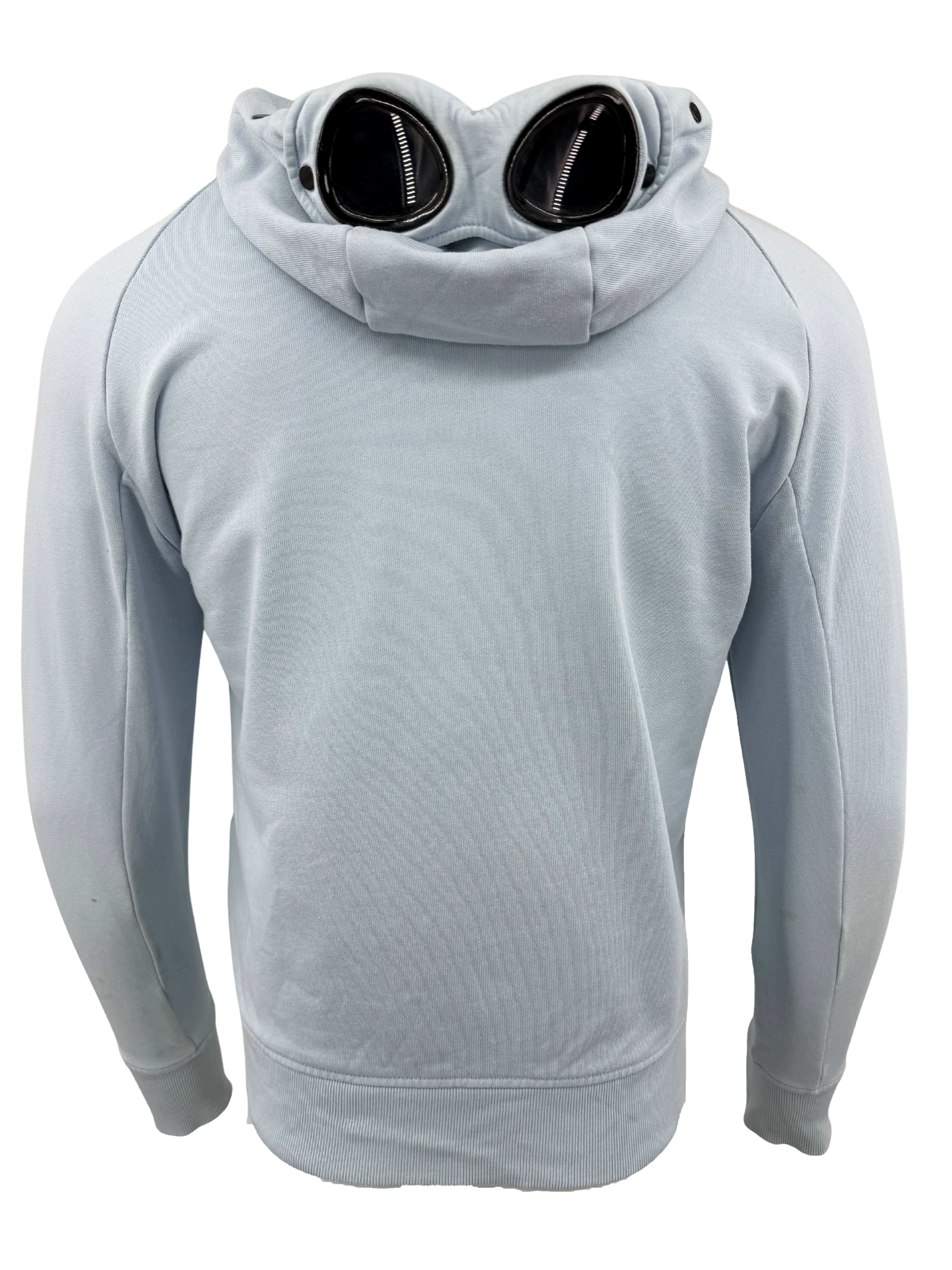 C.P. Company Men's Full-Zip Goggle Hoodie - Baby Blue C.P. Company