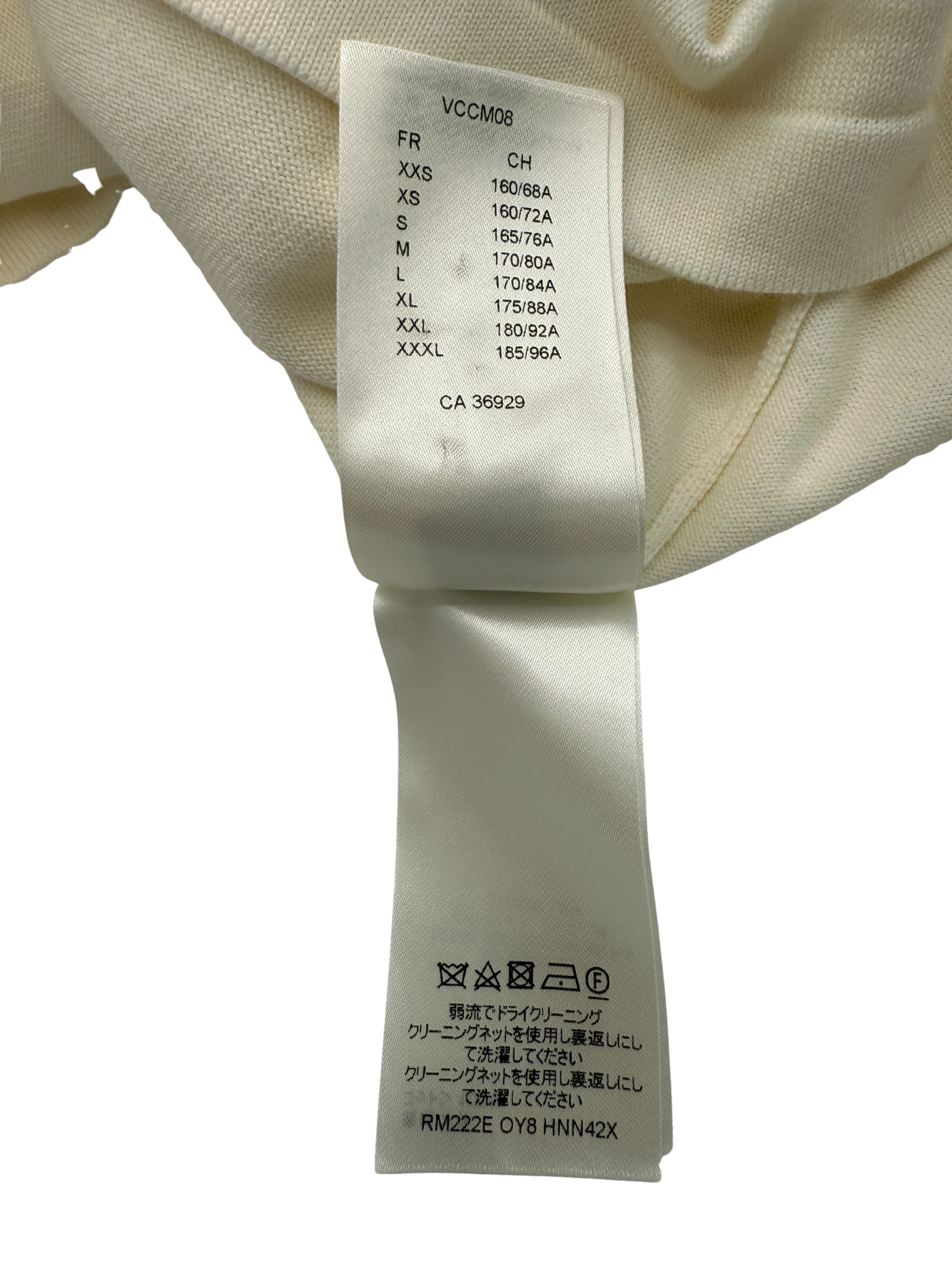Louis Vuitton Signature Knit Crewneck T-Shirt - Cream Louis Vuitton