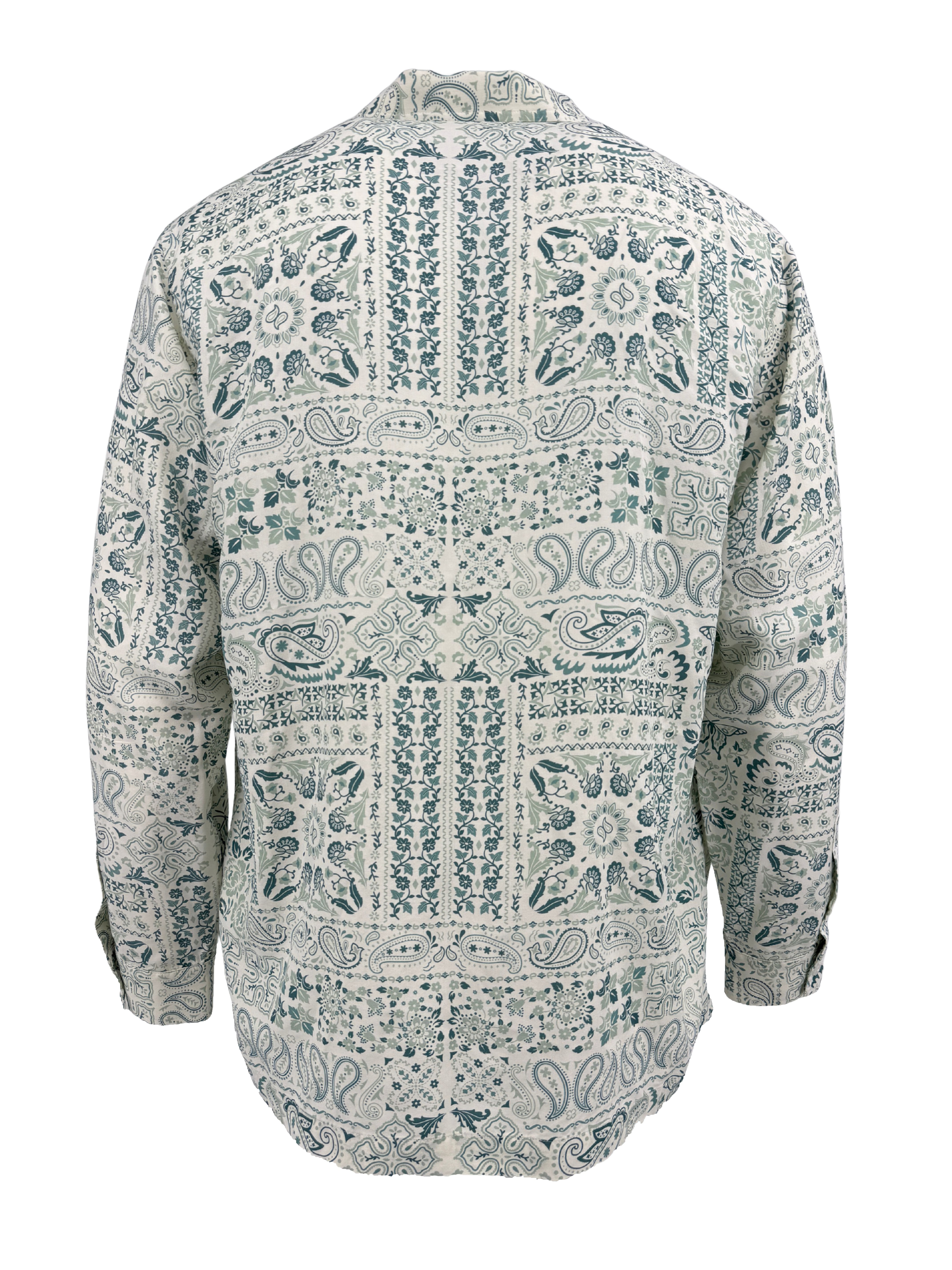 KITH Silk Bandana Shirt - White KITH