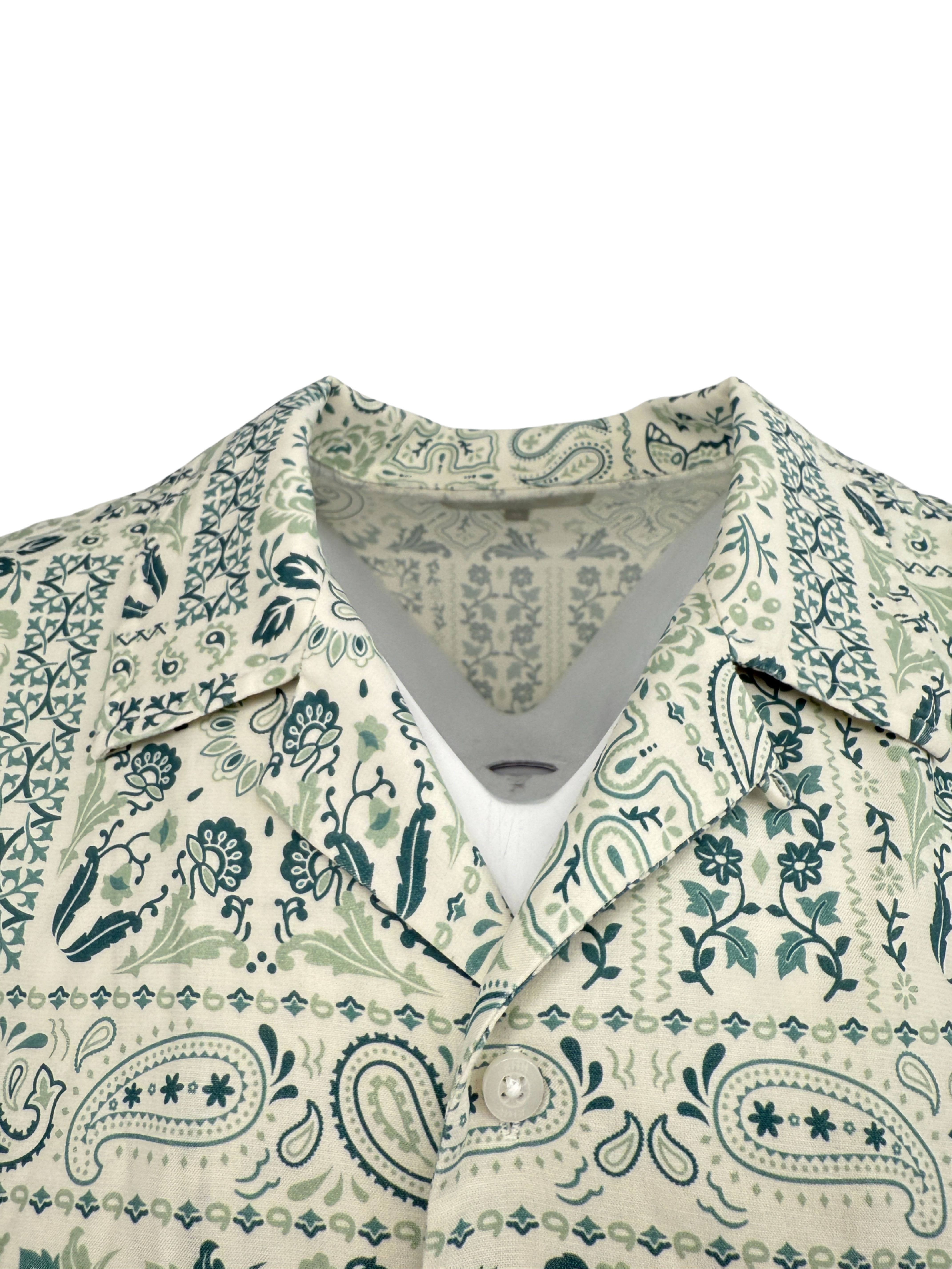 KITH Silk Bandana Shirt - White KITH