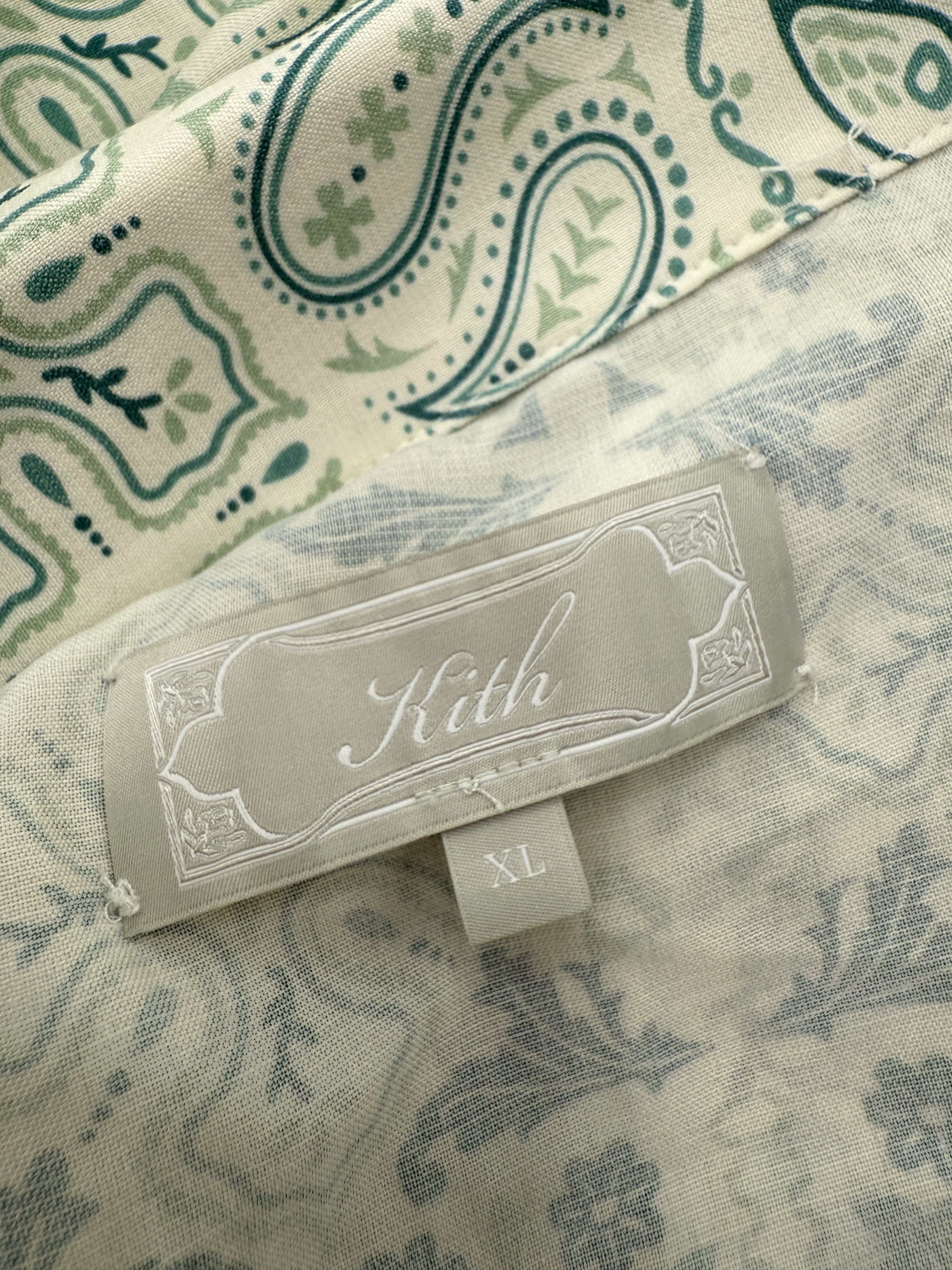 KITH Silk Bandana Shirt - White KITH