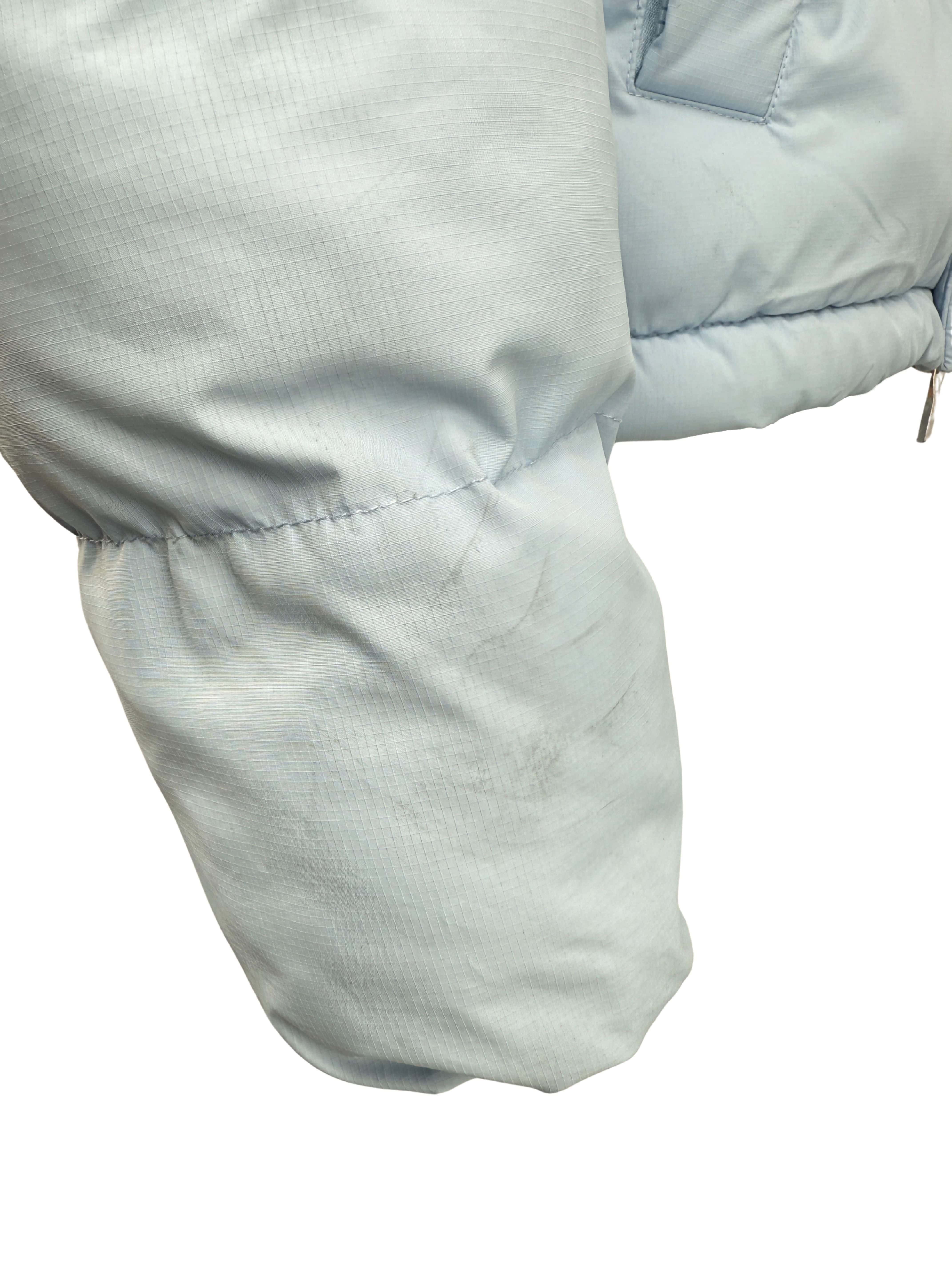 Trapstar Decoded Hooded Puffer Jacket - Light Blue Trapstar