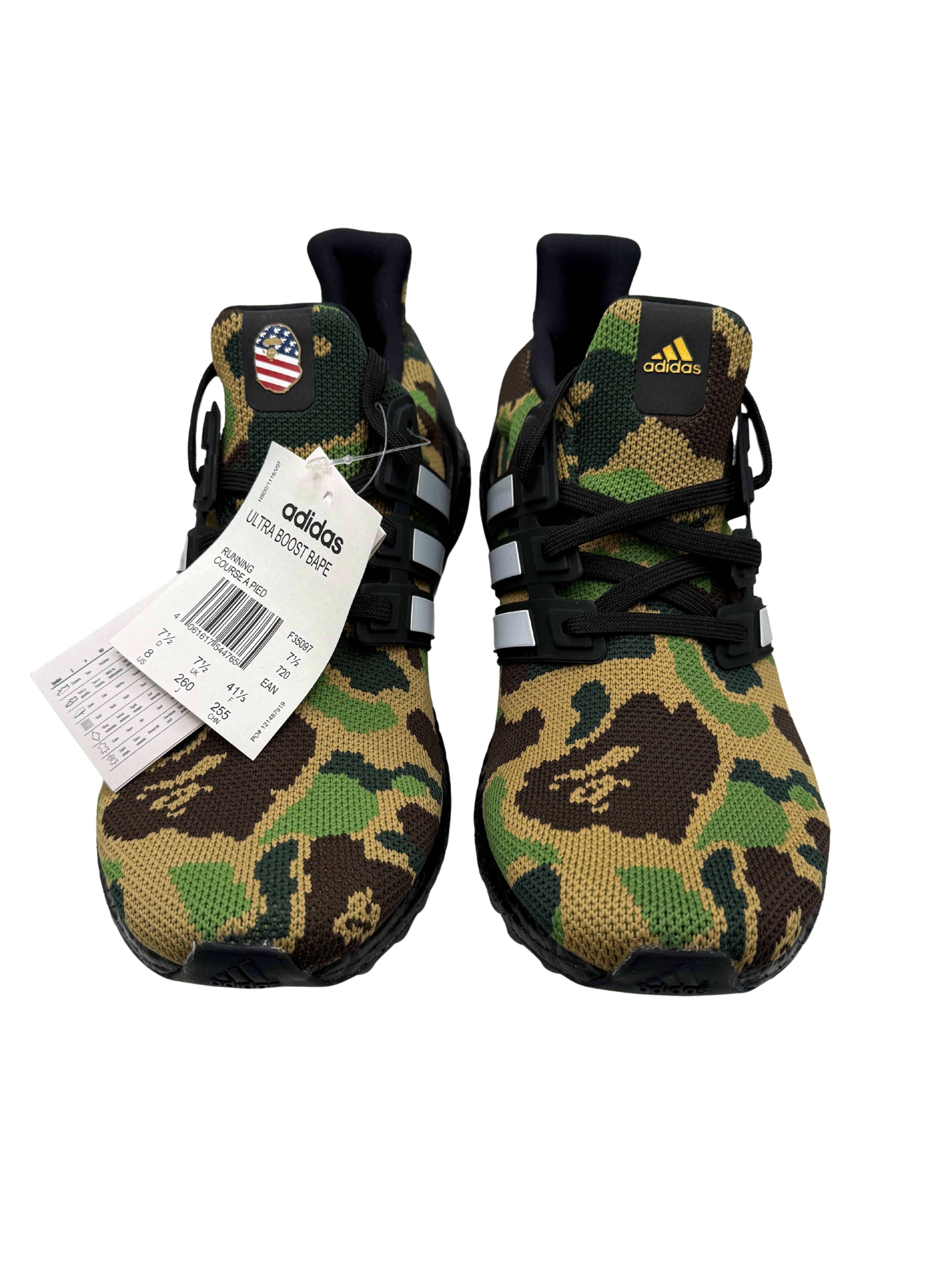 BAPE x Adidas UltraBoost 4.0 Trainer - Green (Unused)