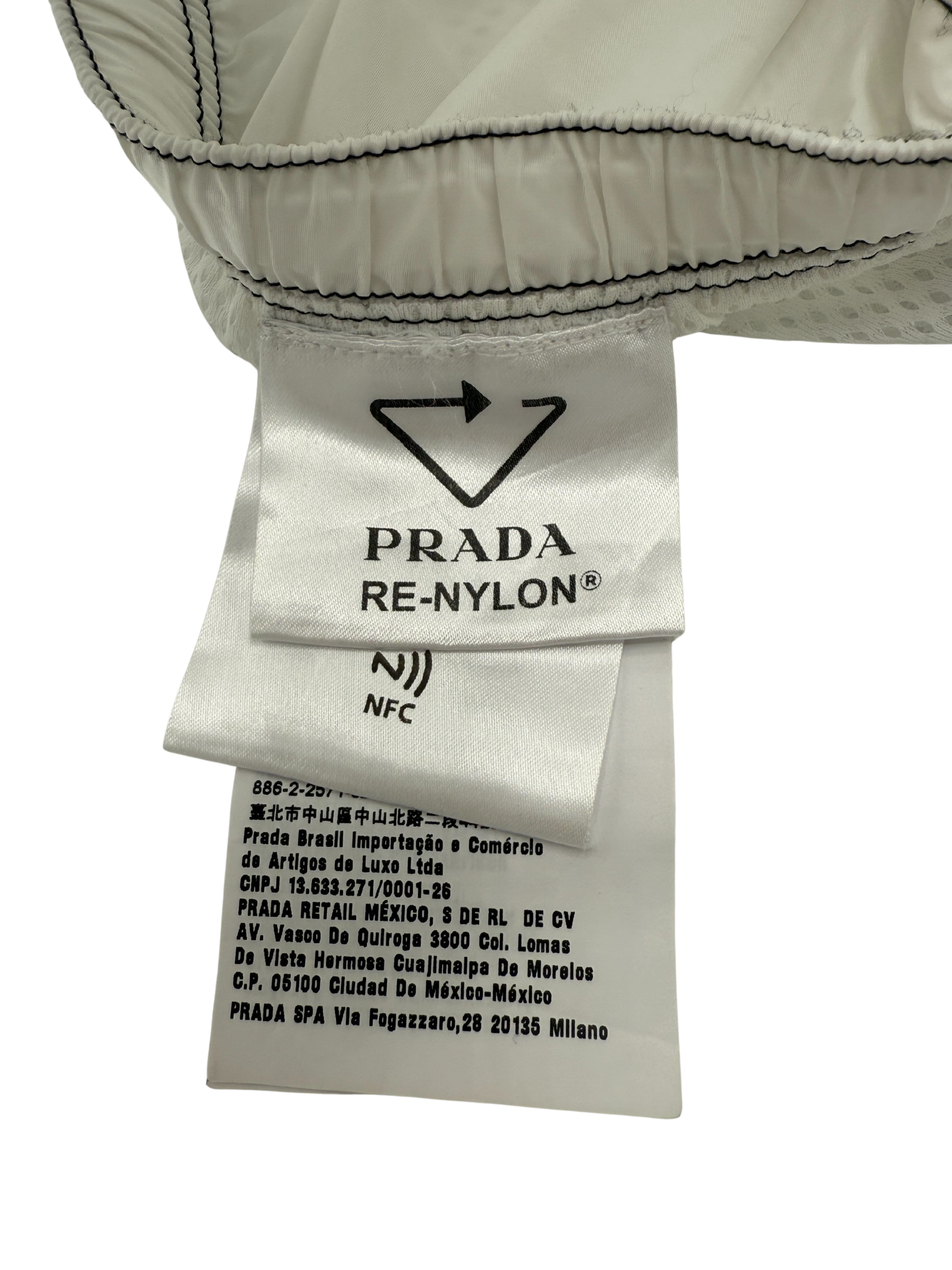 Prada Re-Nylon Swim Shorts - White