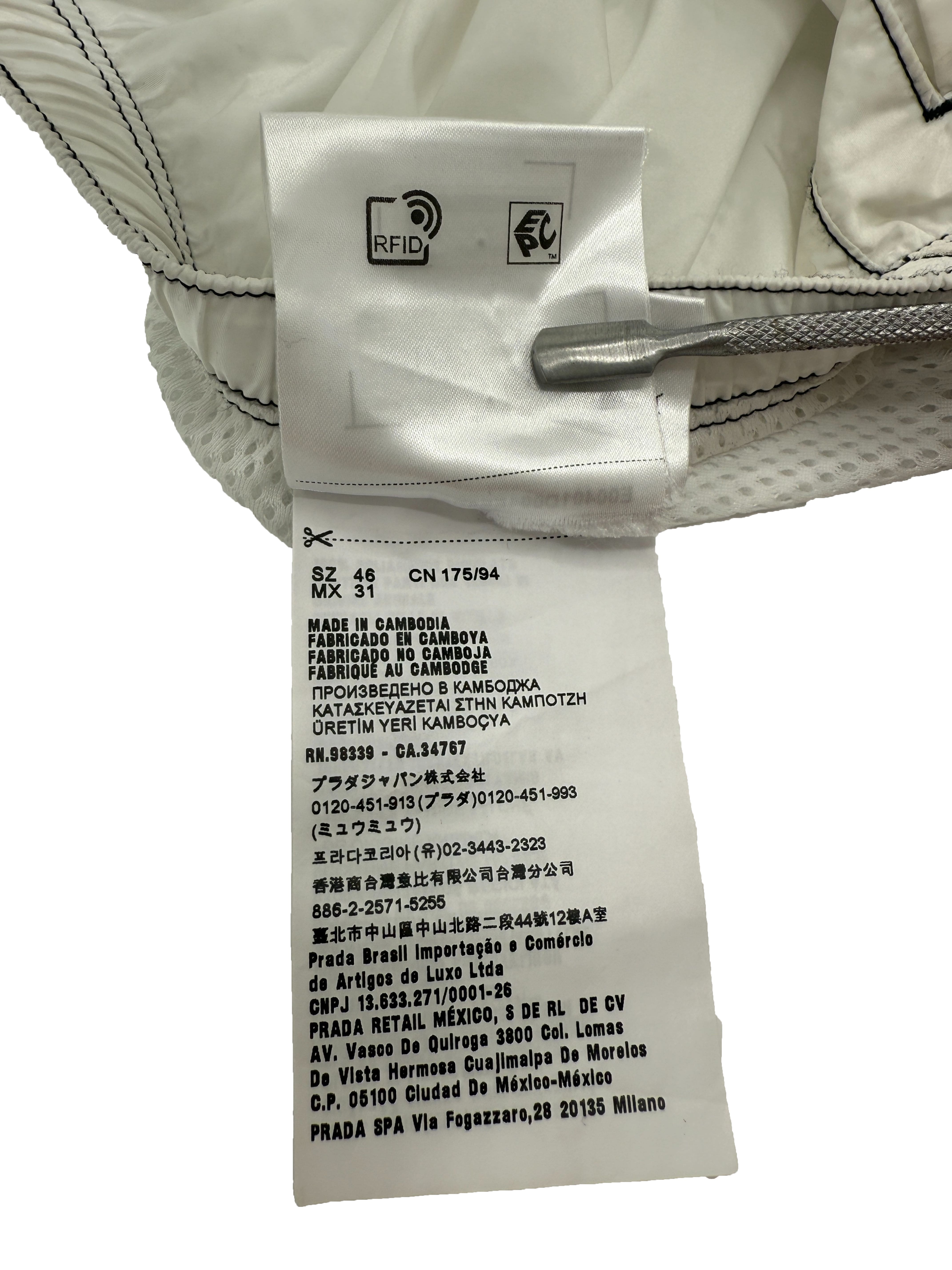 Prada Re-Nylon Swim Shorts - White