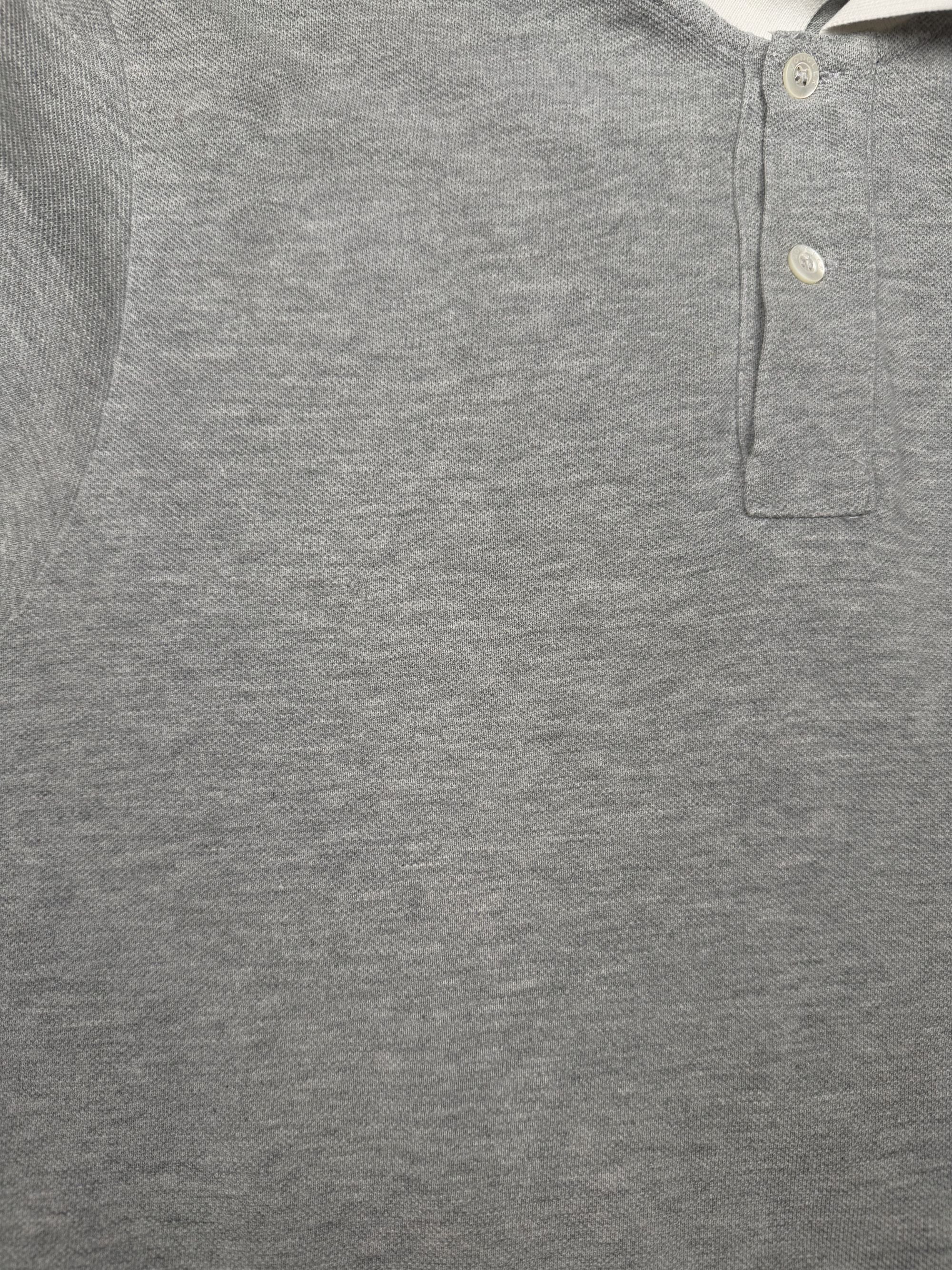 Moncler Badge White Collar Polo - Grey Moncler