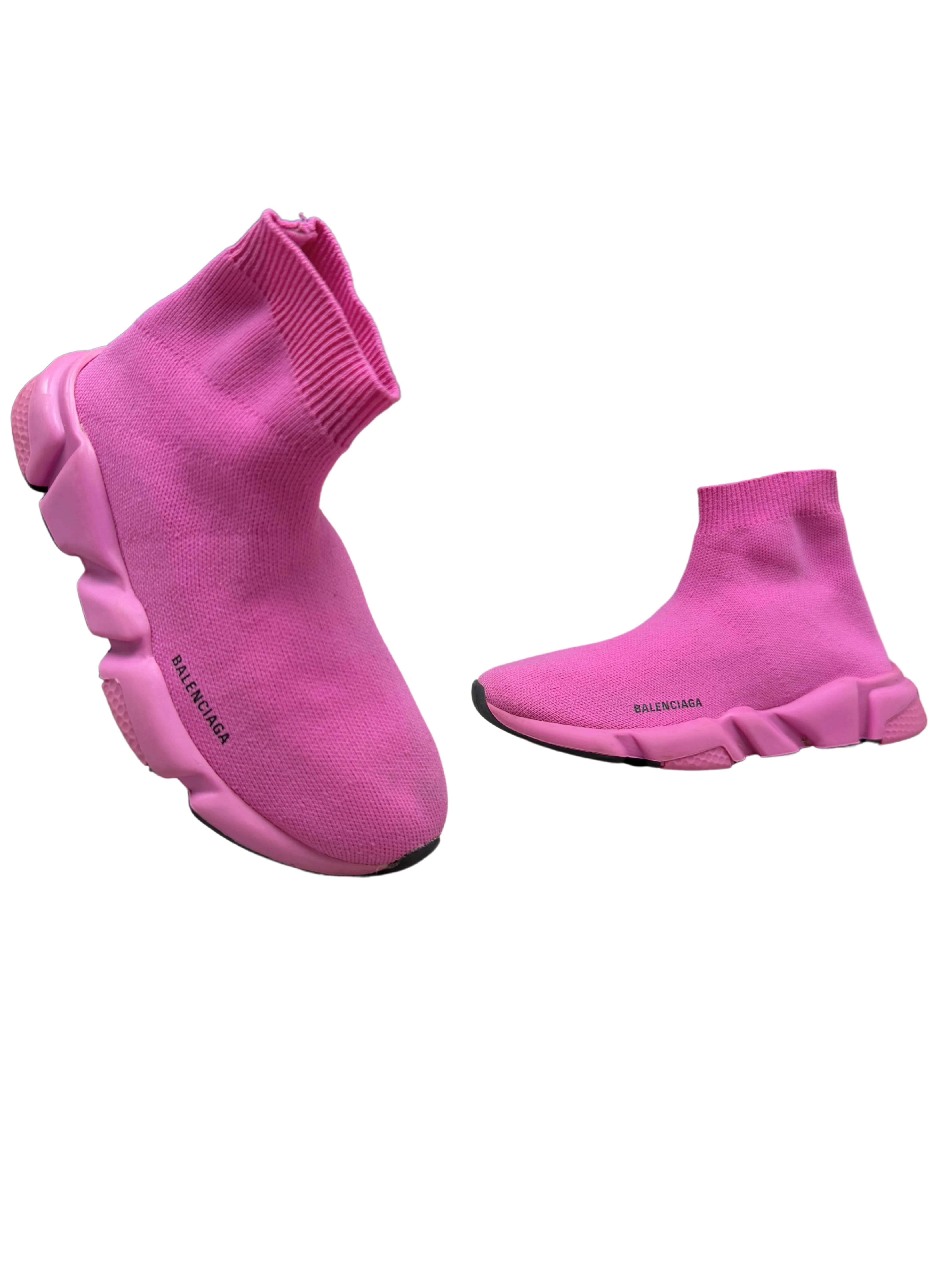 KIDS - Balenciaga Speed Trainers - Pink Balenciaga