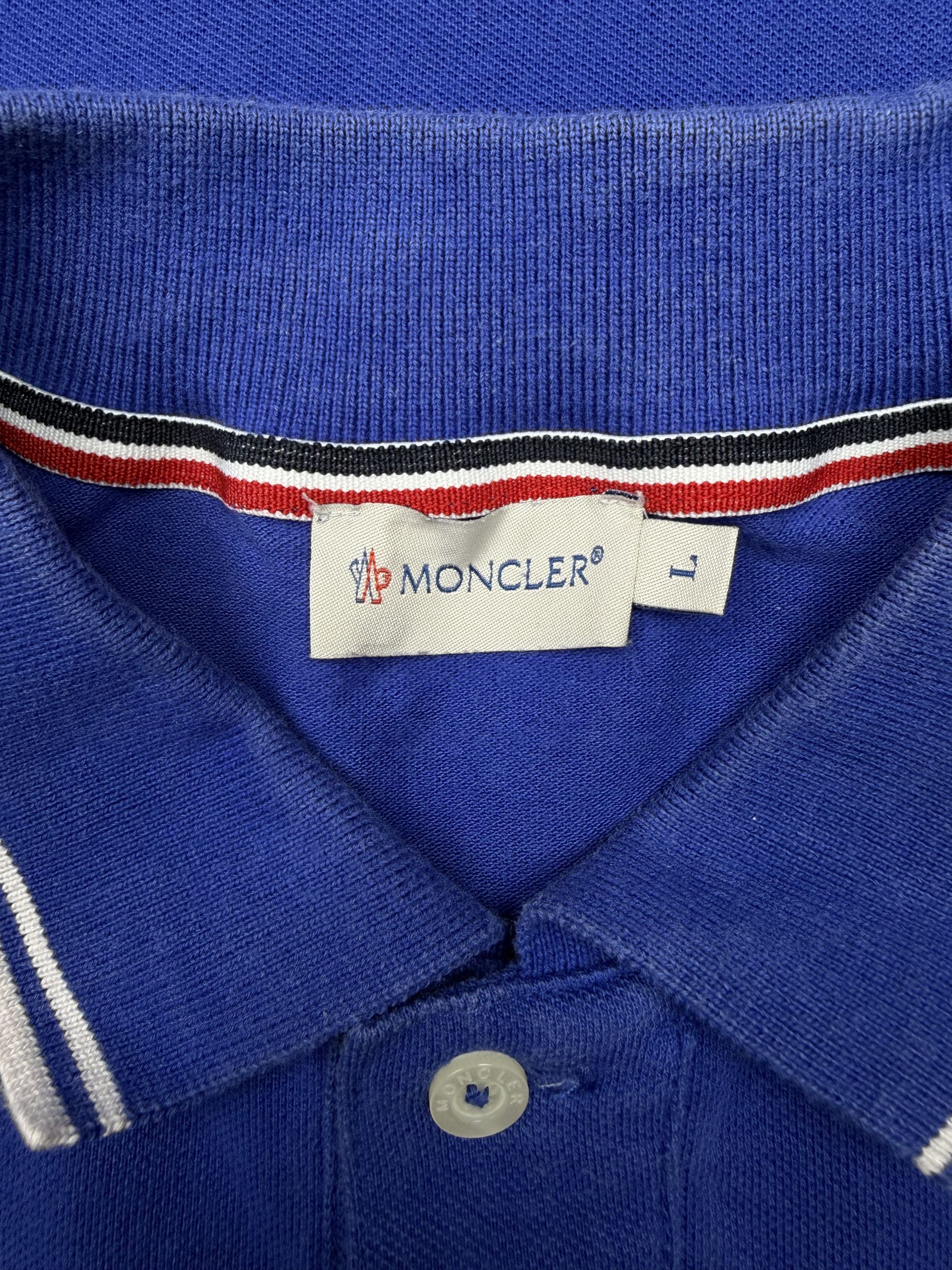 Moncler Badge Polo - Purple Moncler