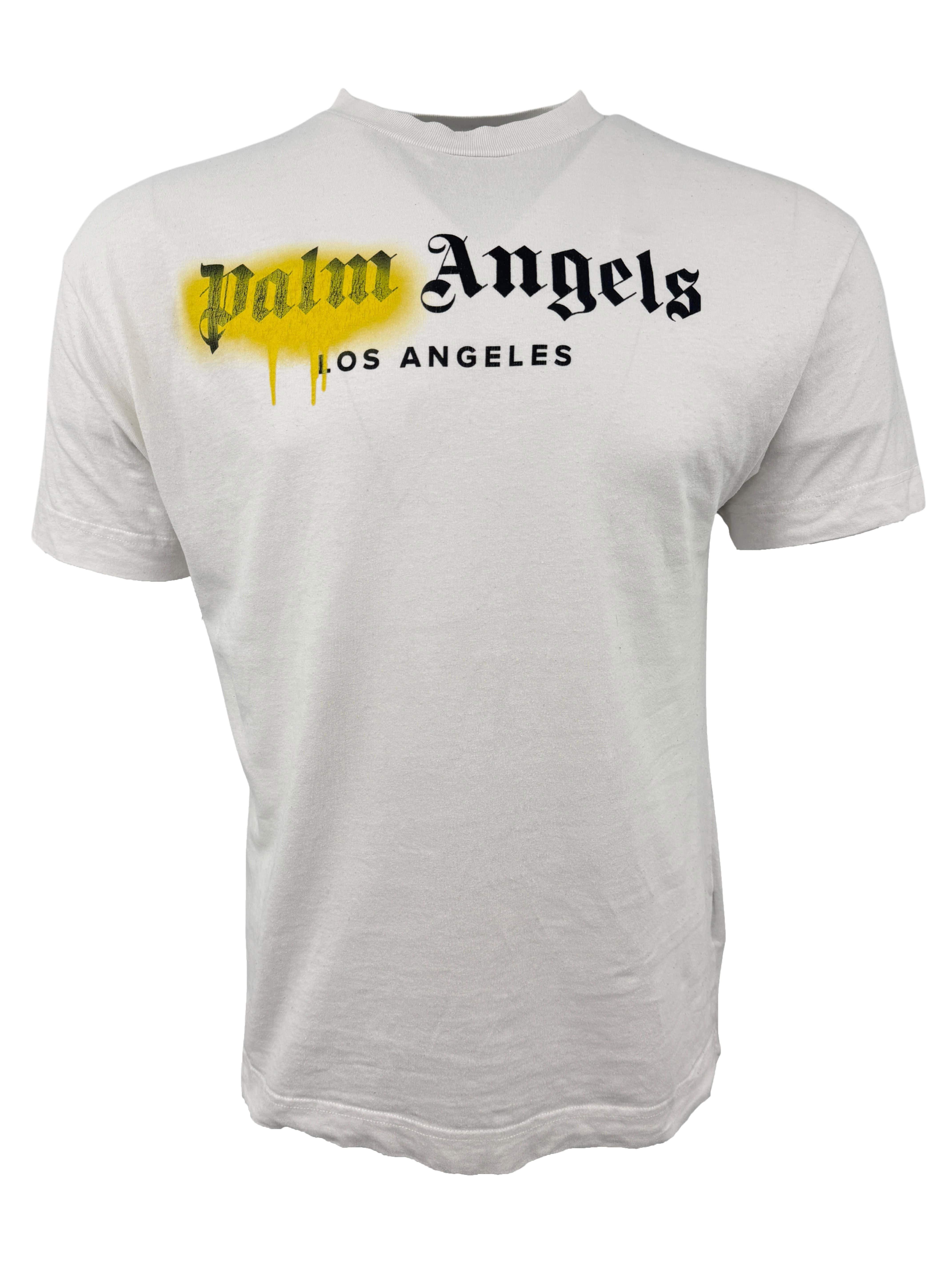 Palm Angels LA Spray T-Shirt - White Palm Angels