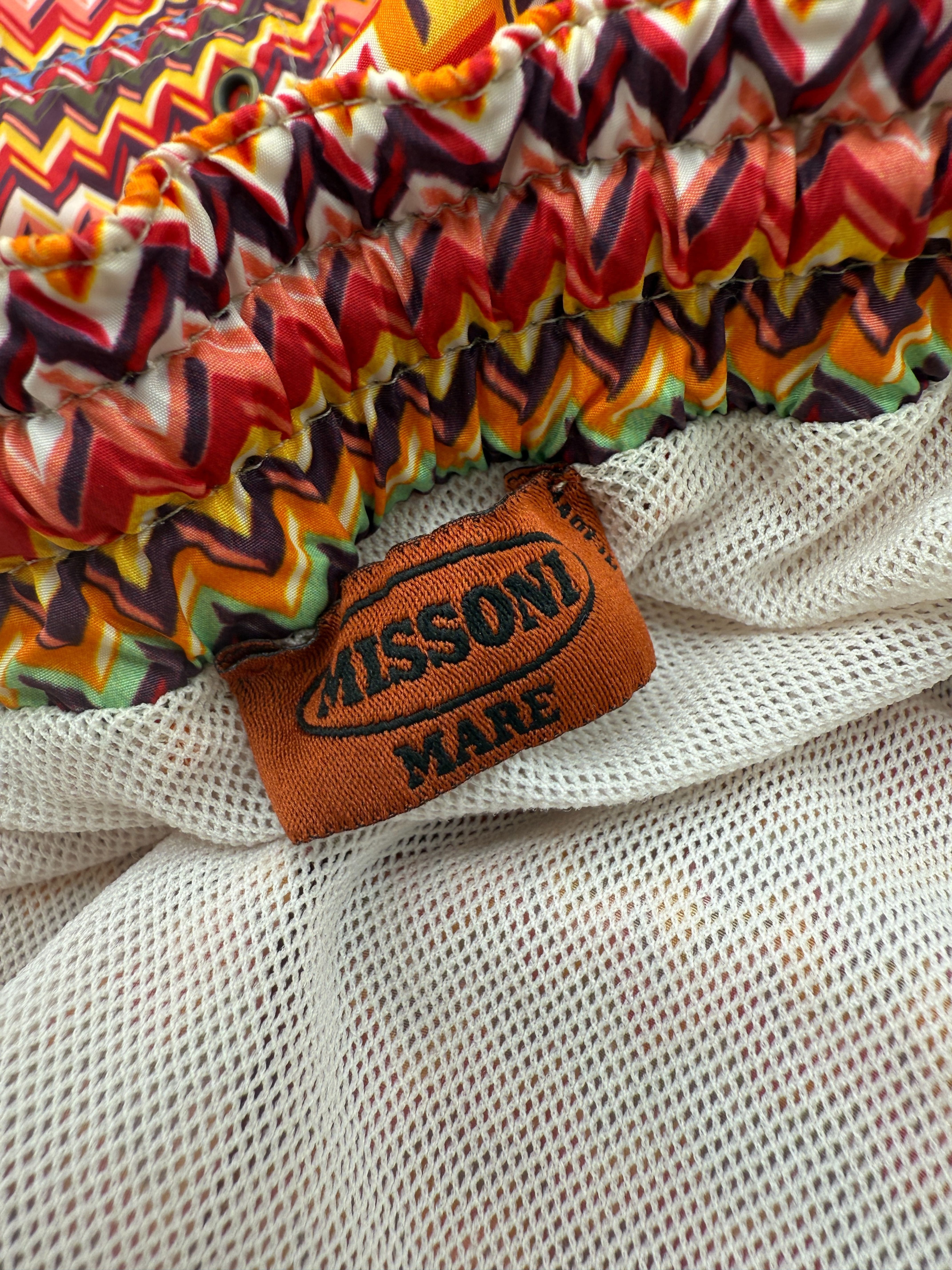 Missoni ZigZag Swim Shorts - Orange Missoni