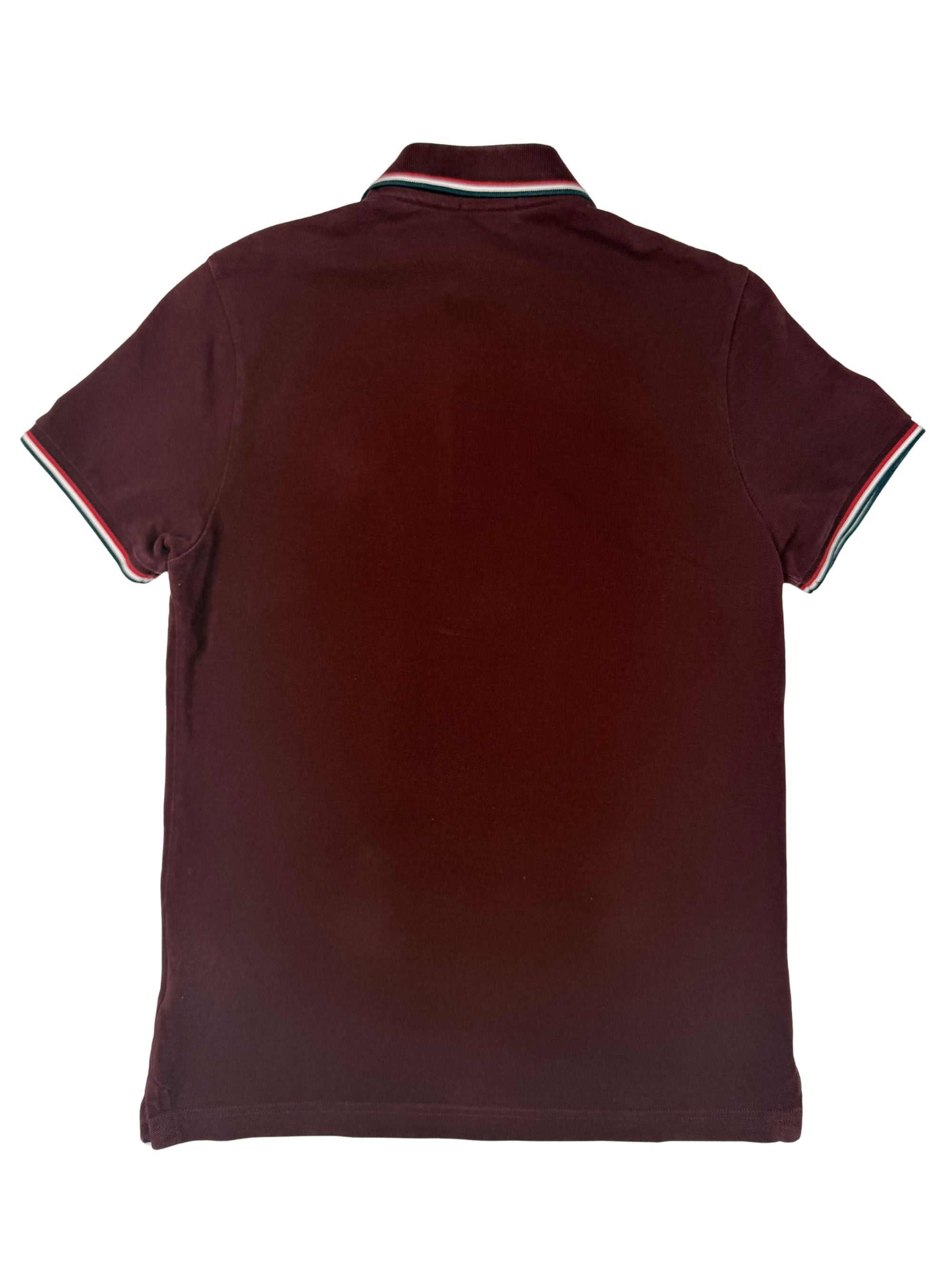 Moncler Badge Polo - Burgundy Moncler