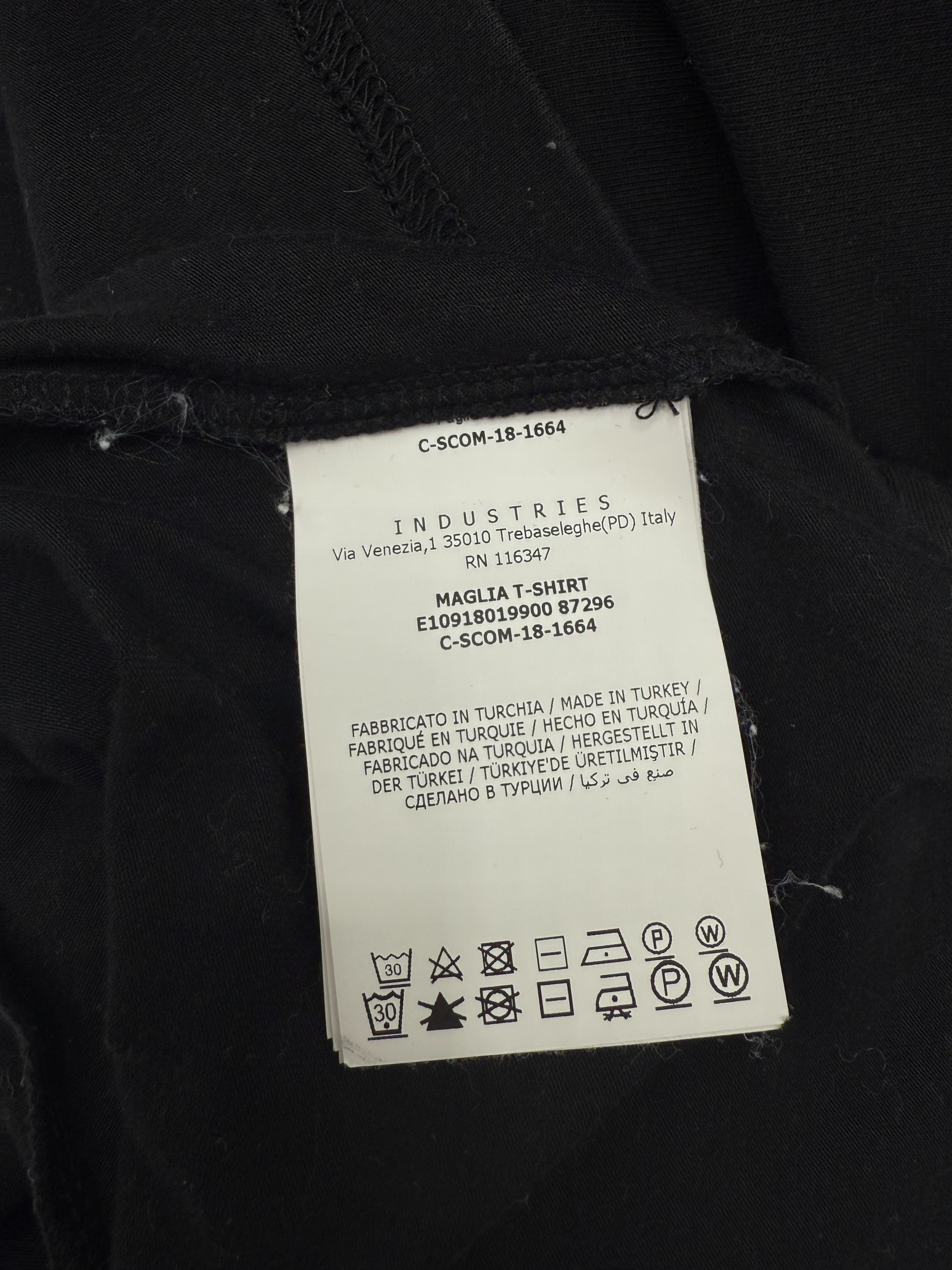Moncler Tricolour-Trimmed T-Shirt - Black Moncler