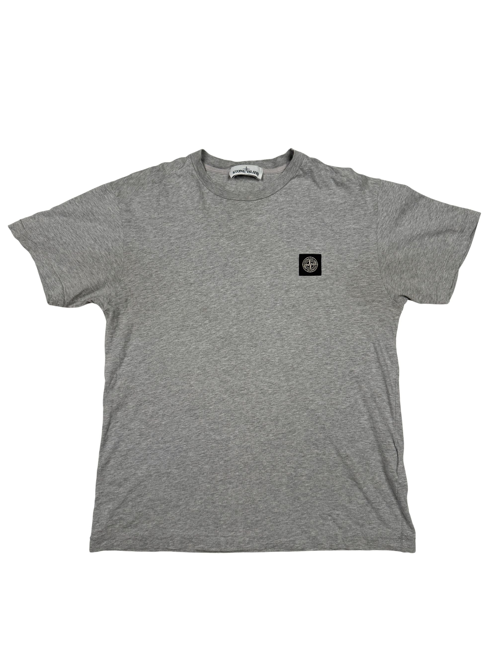Stone Island Badge T-Shirt - Grey Stone Island