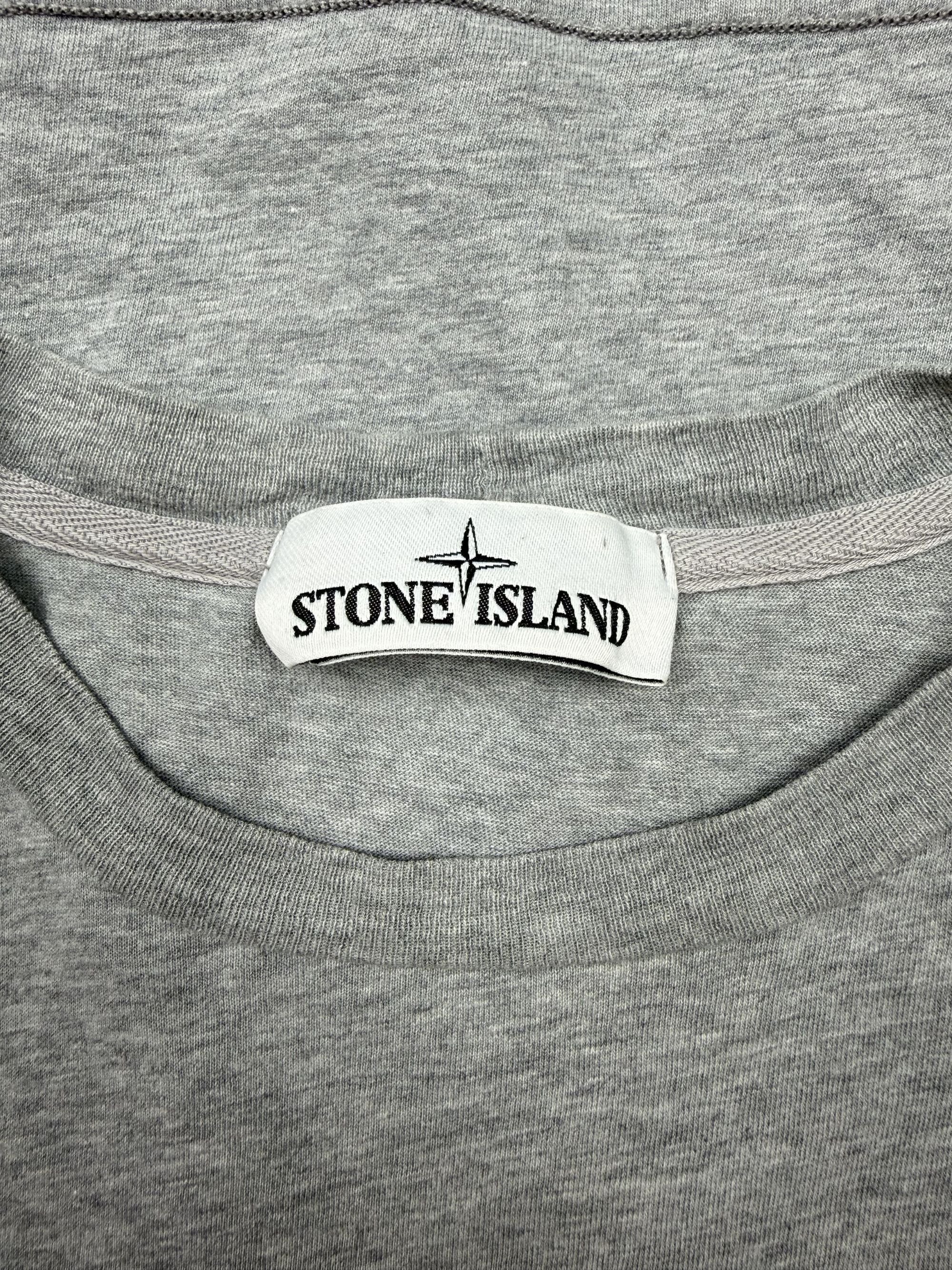 Stone Island Badge T-Shirt - Grey Stone Island
