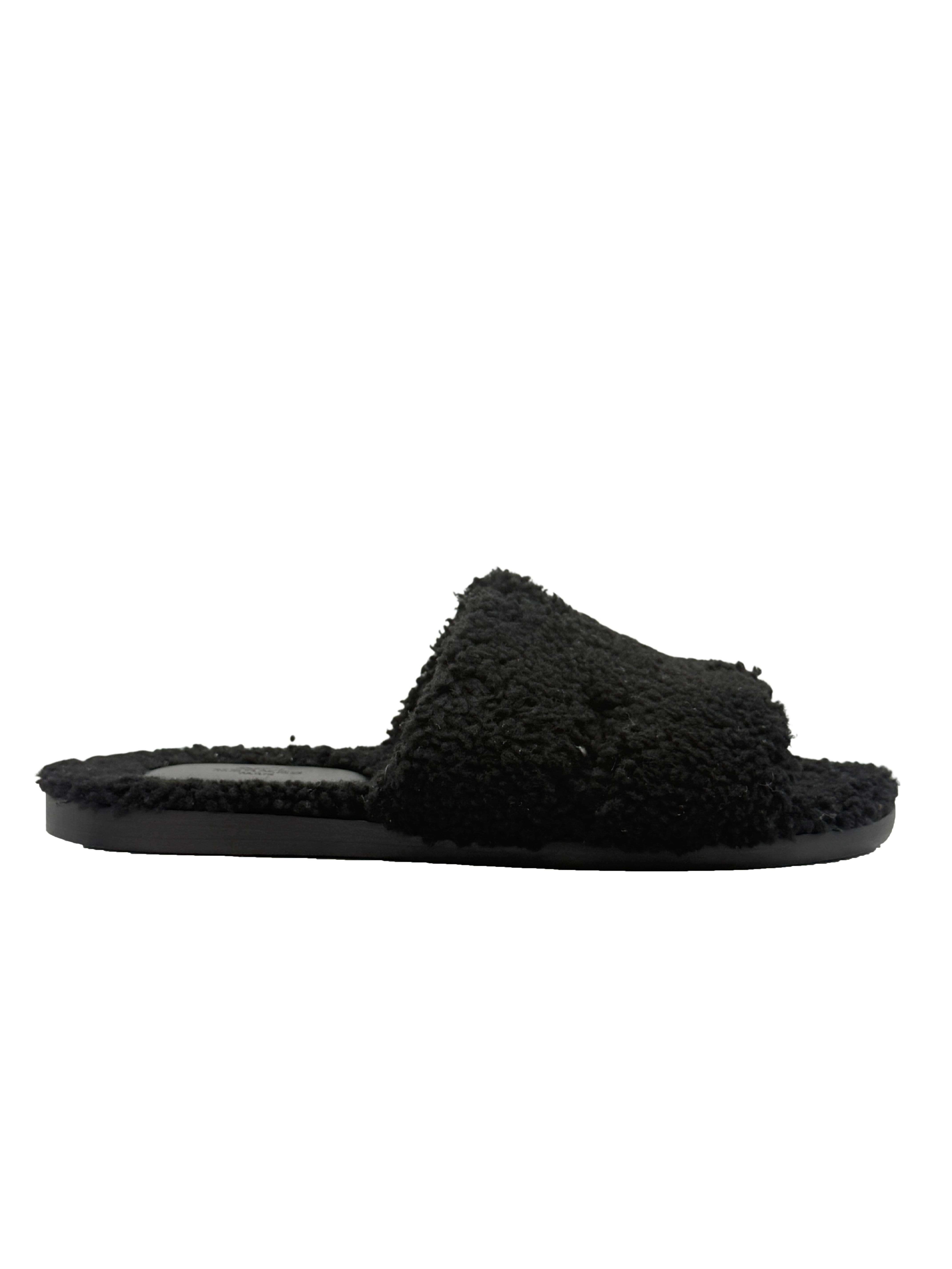 Hermès Izmir Shearling Sandal - Black