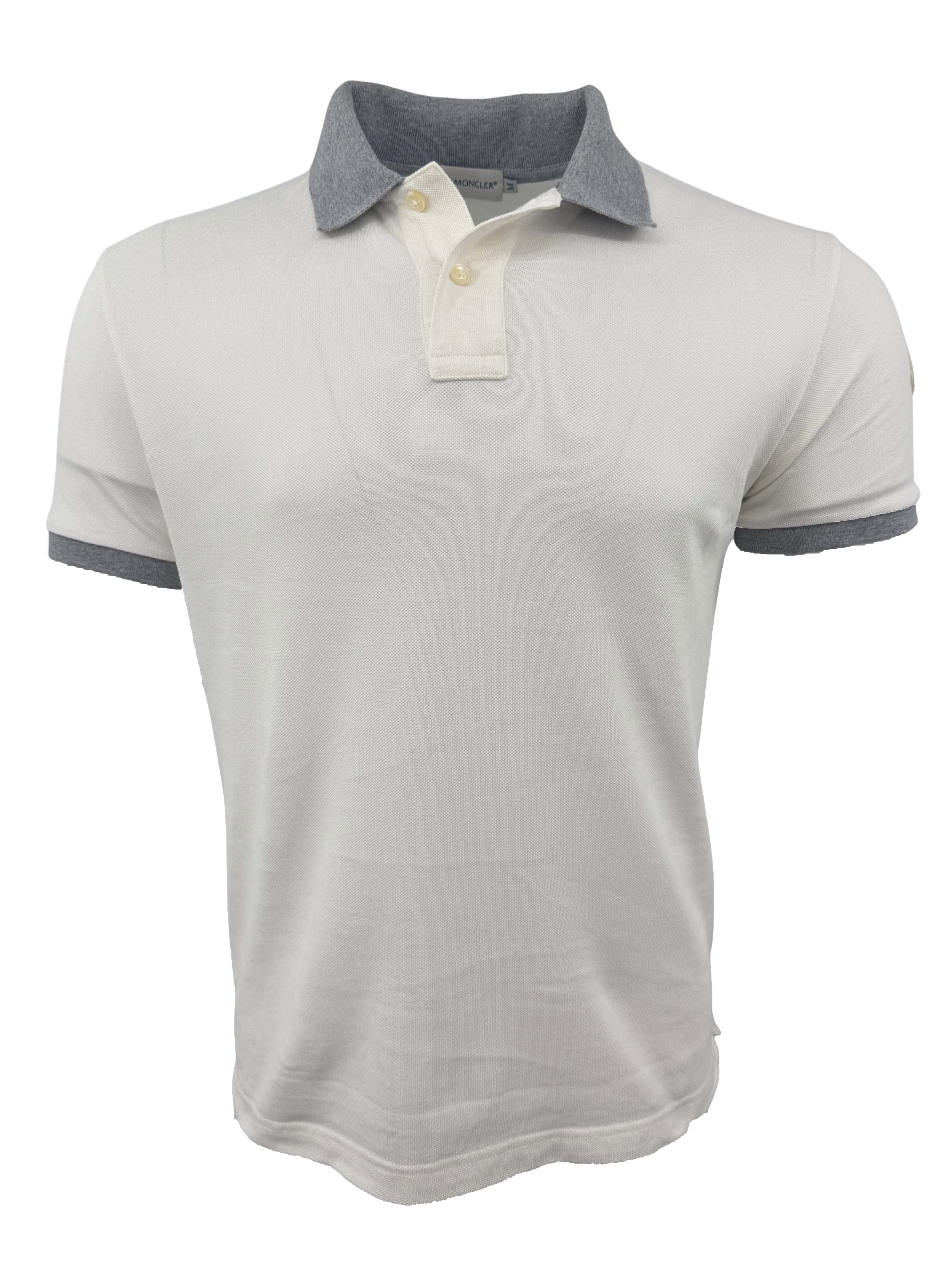 Moncler Logo Polo Shirt - White