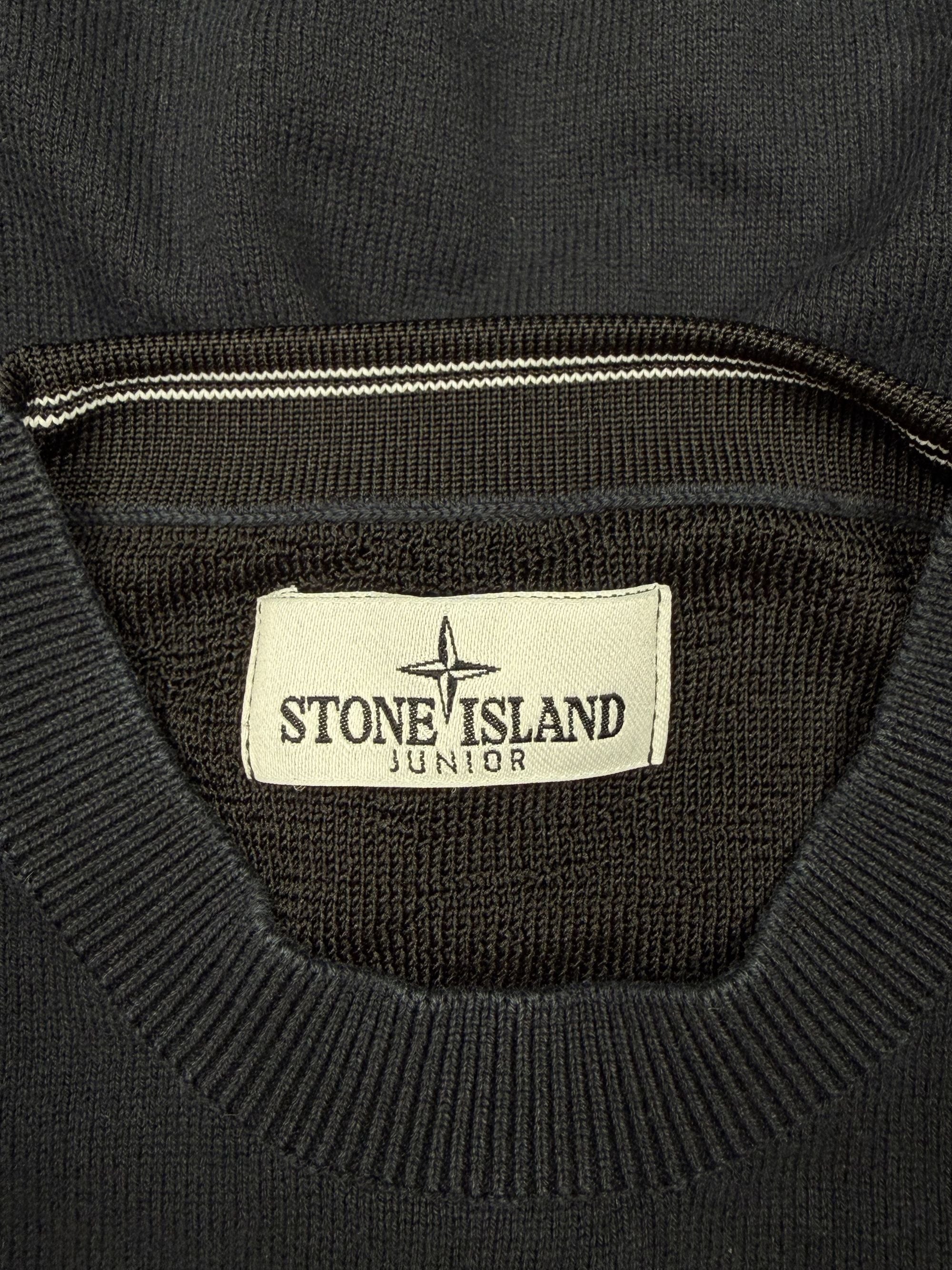 Stone Island Junior Badge Sweatshirt - Navy Stone Island