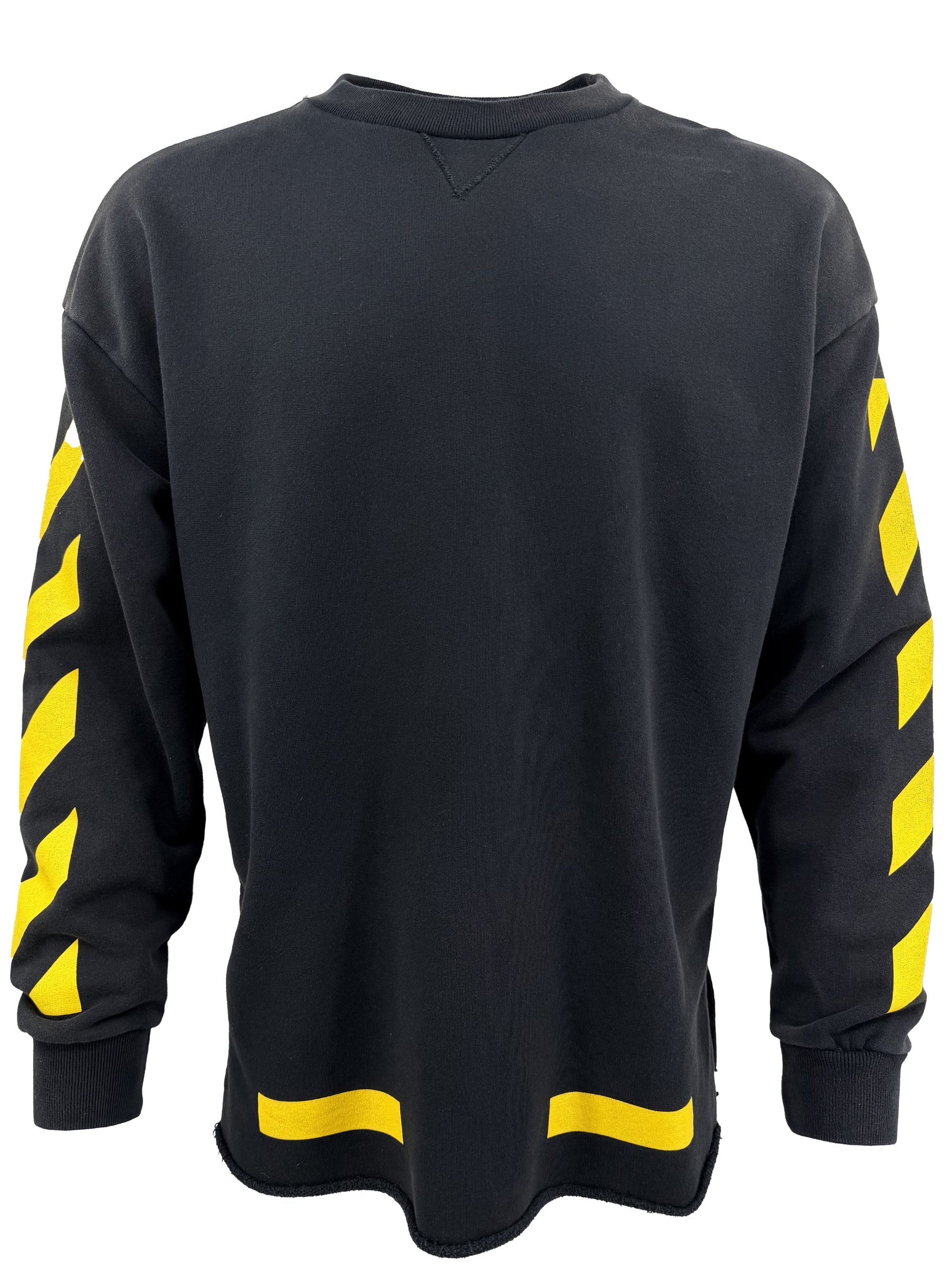 Off-White Yellow Arrows Sweatshirt - Black Off-White