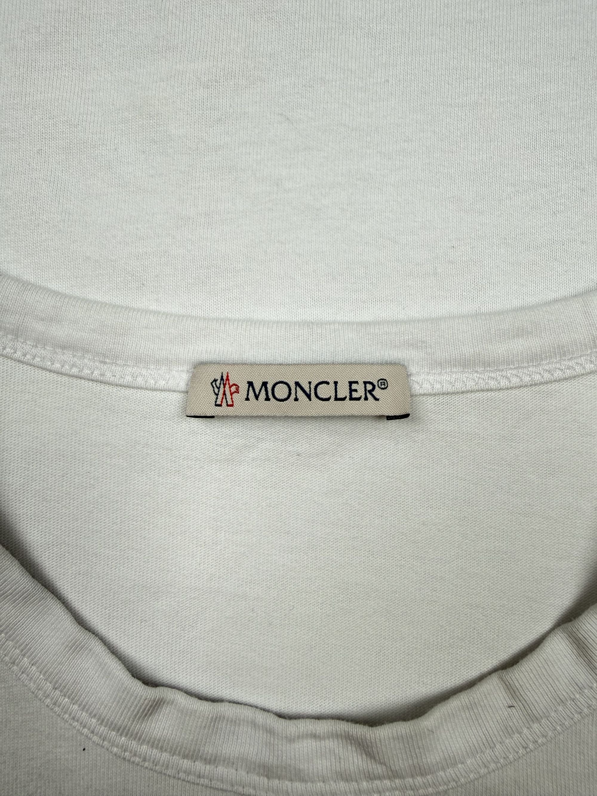 Moncler Logo Print T-Shirt - White Moncler