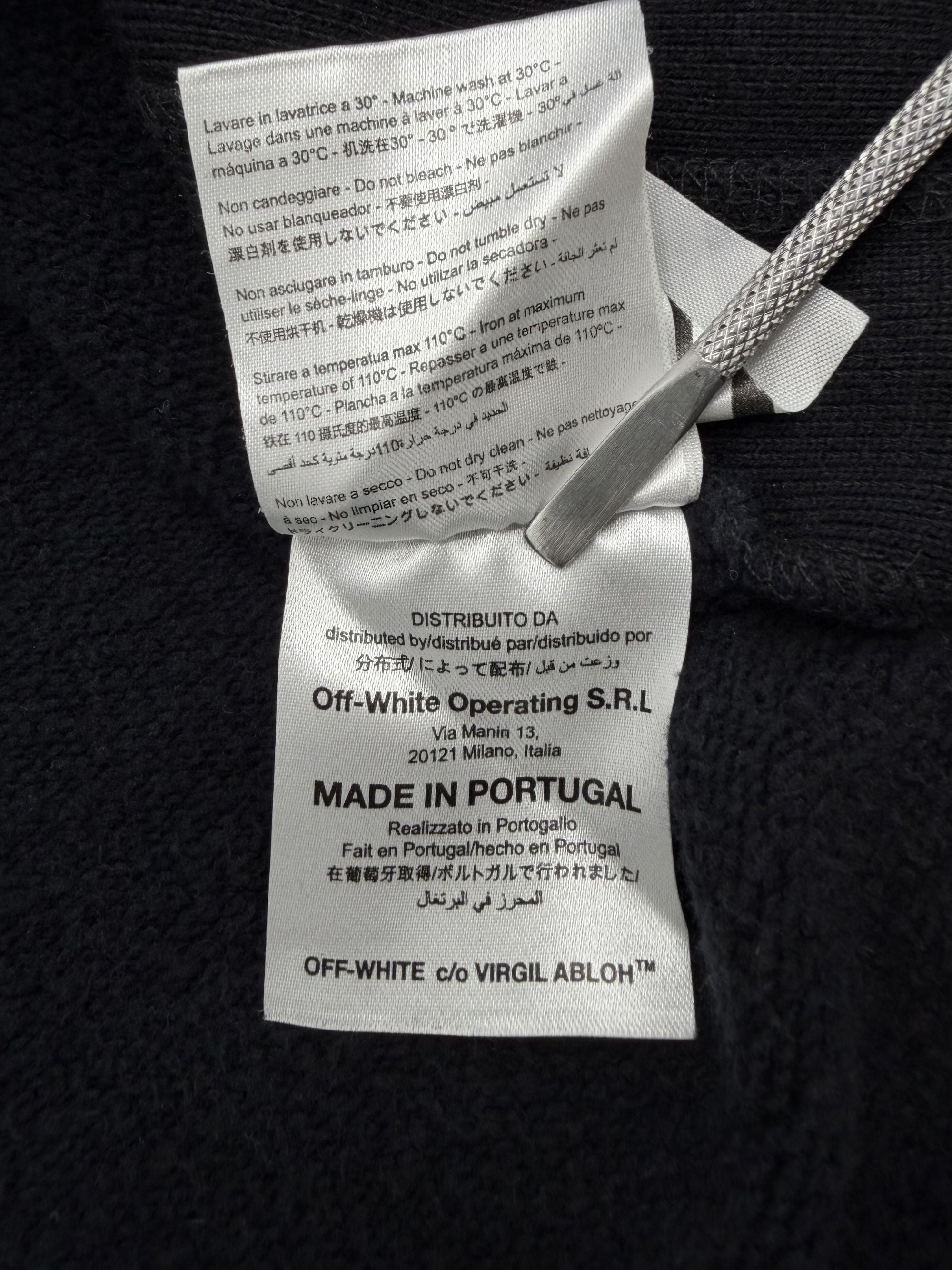 Off-White Yellow Arrows Sweatshirt - Black Off-White